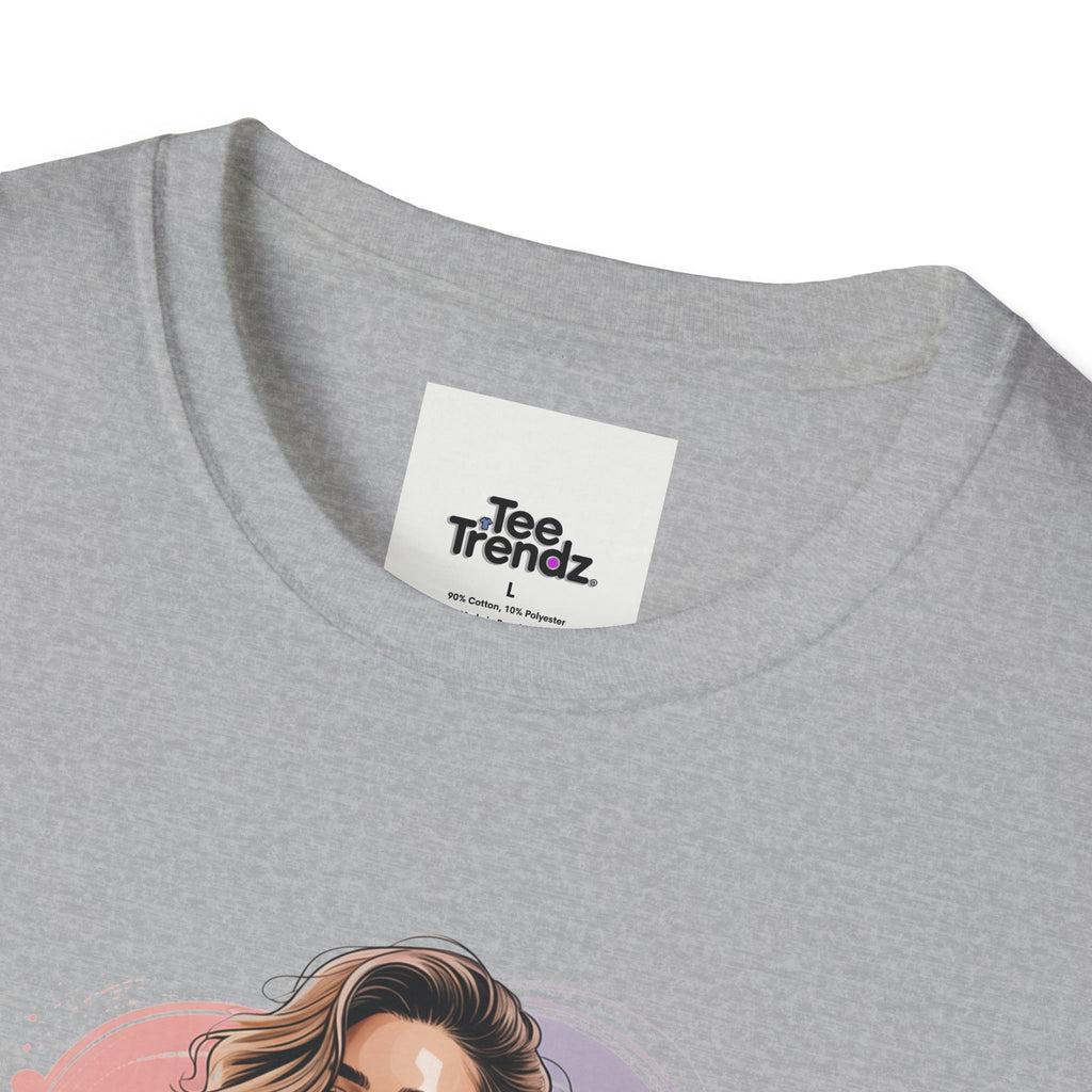Personalized Portrait T‑Shirt — Custom Name "Cierra Ortega" Tropical Palm Graphic