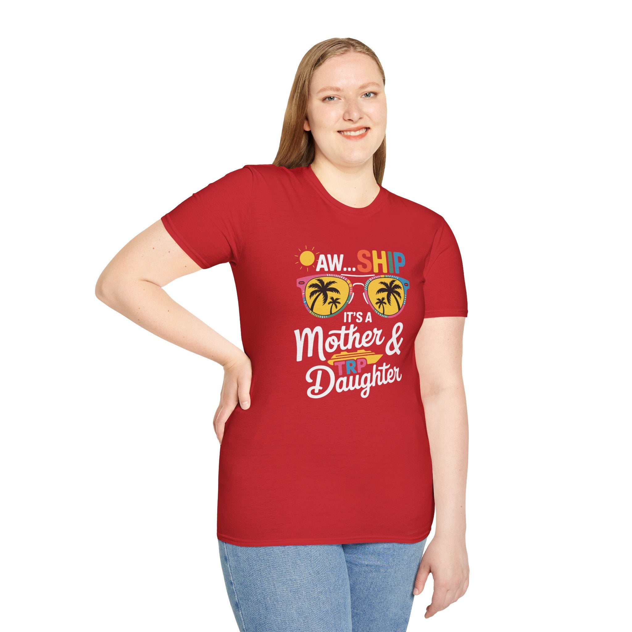Mother & Daughter Trip T-Shirt – "Aw...Ship" Tropical Sunglasses Vacation Tee