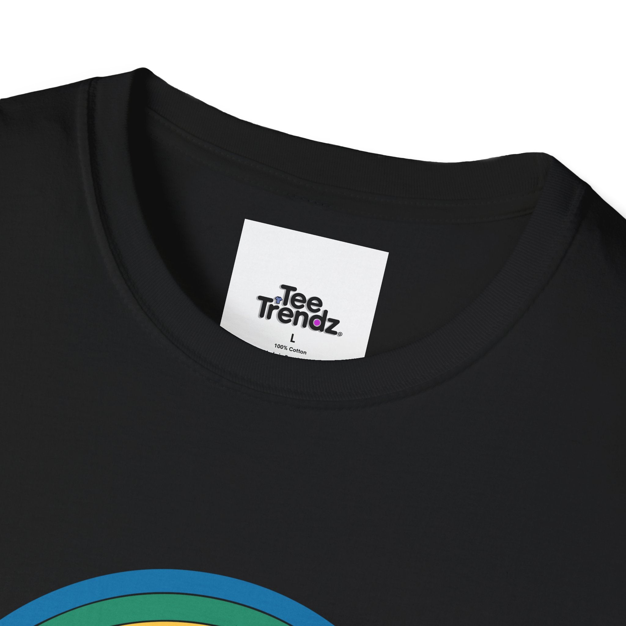 Pure Joy Dog T-Shirt – Playful Beagle Graphic Tee with Rainbow