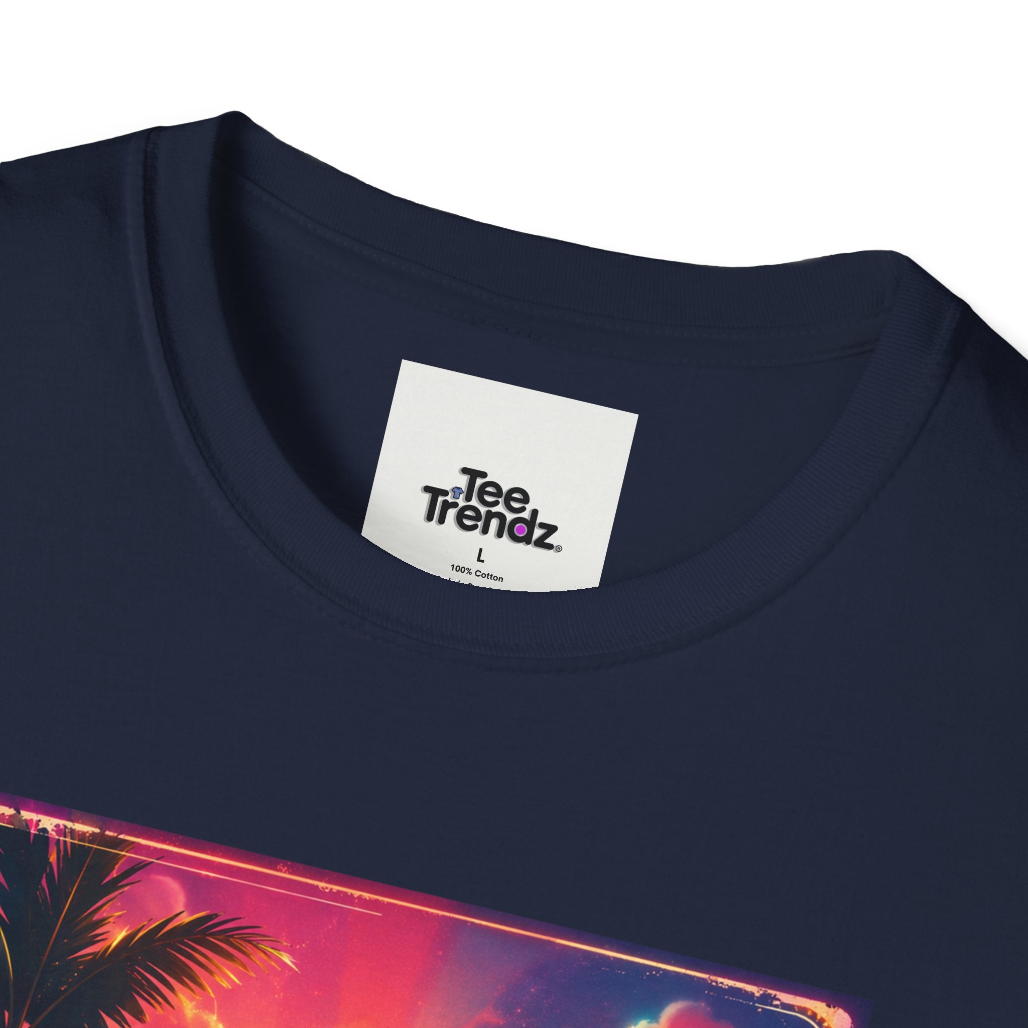 Summer Never Ends T-Shirt — Retro Tropical Sunset Beach Tee