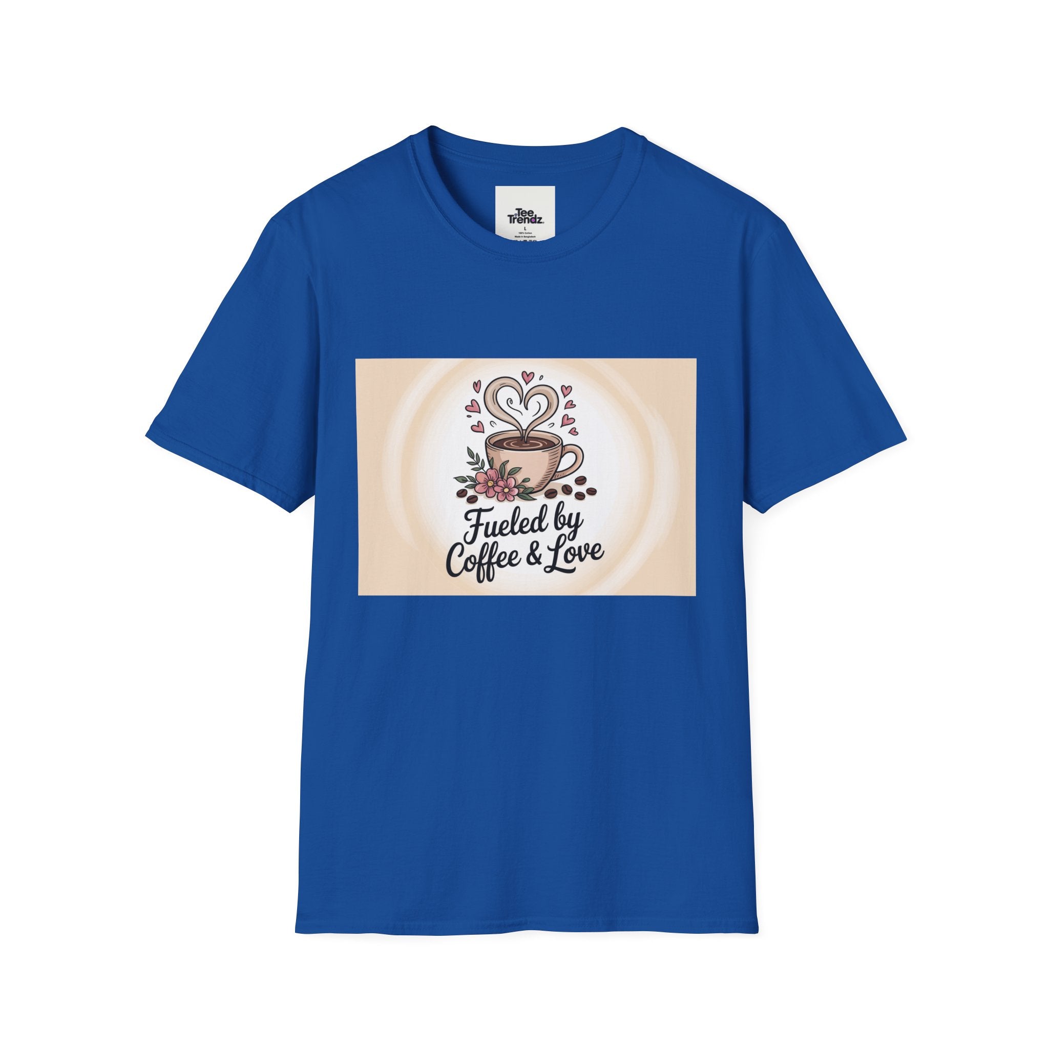 Coffee Lover T-Shirt — "Fueled by Coffee & Love" Graphic Tee
