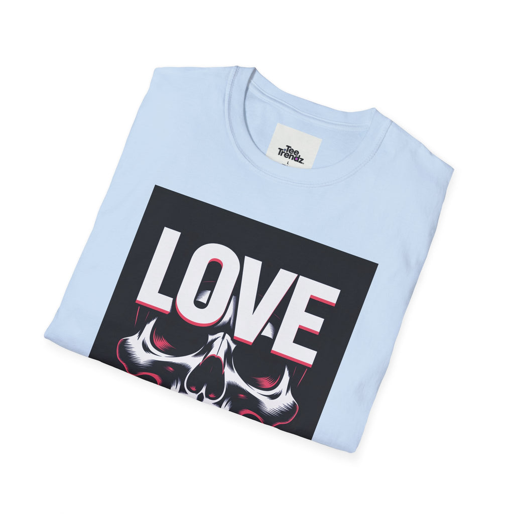 Love You Skull T-Shirt — Gothic Valentine Graphic Tee