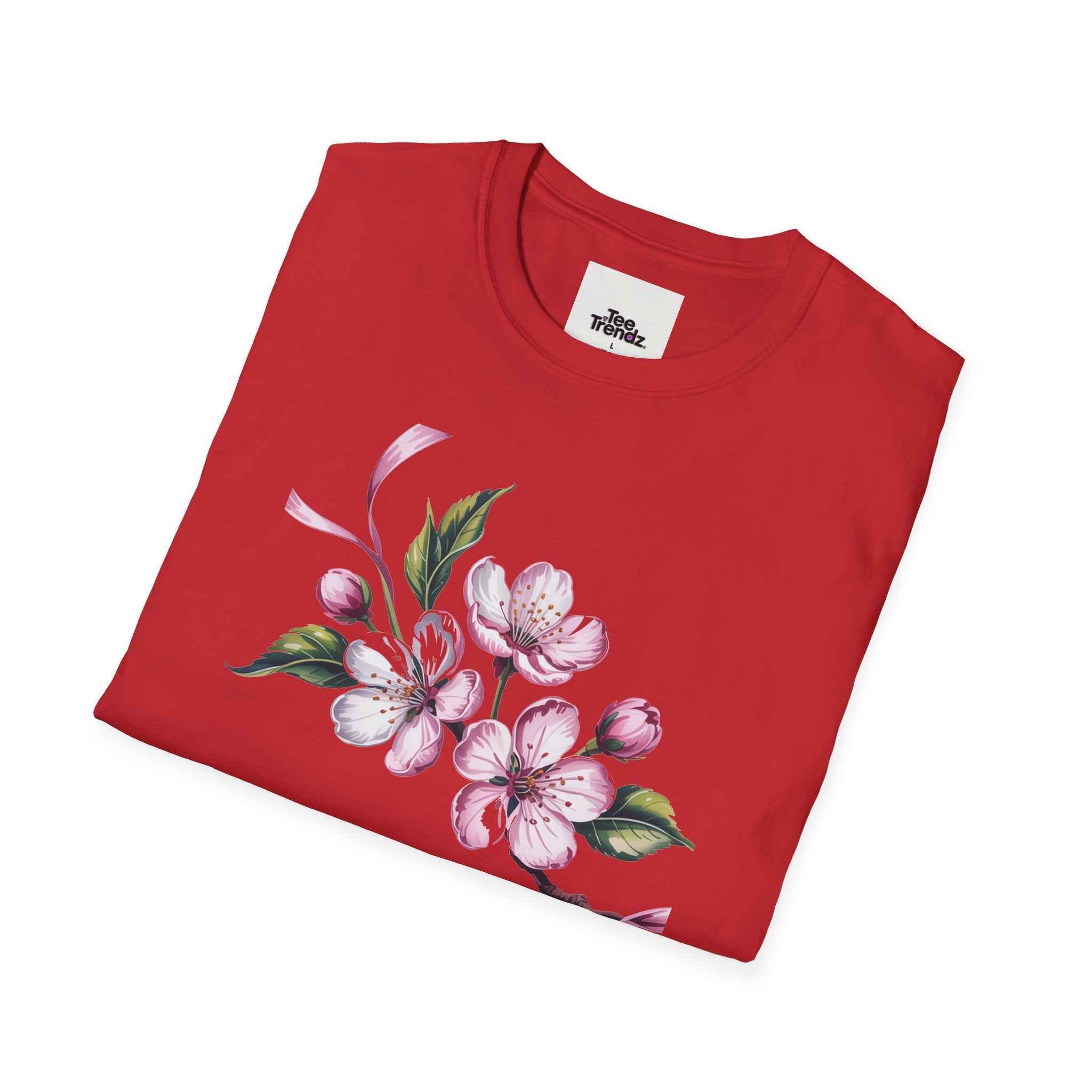 Happy Birthday Floral T-Shirt — Pink Blossom Birthday Tee
