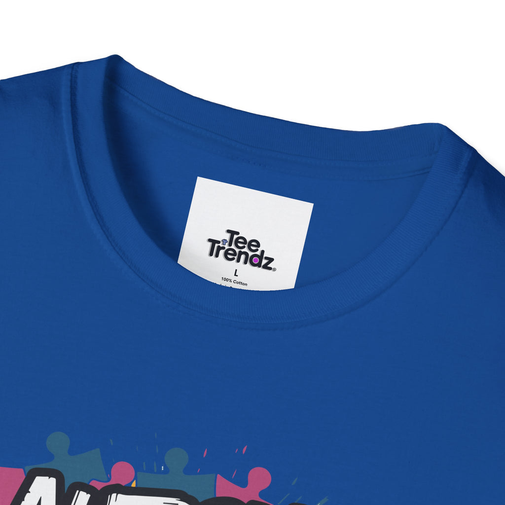 Autism Because Normal Is Boring T-Shirt — Colorful Puzzle Piece Awareness Tee