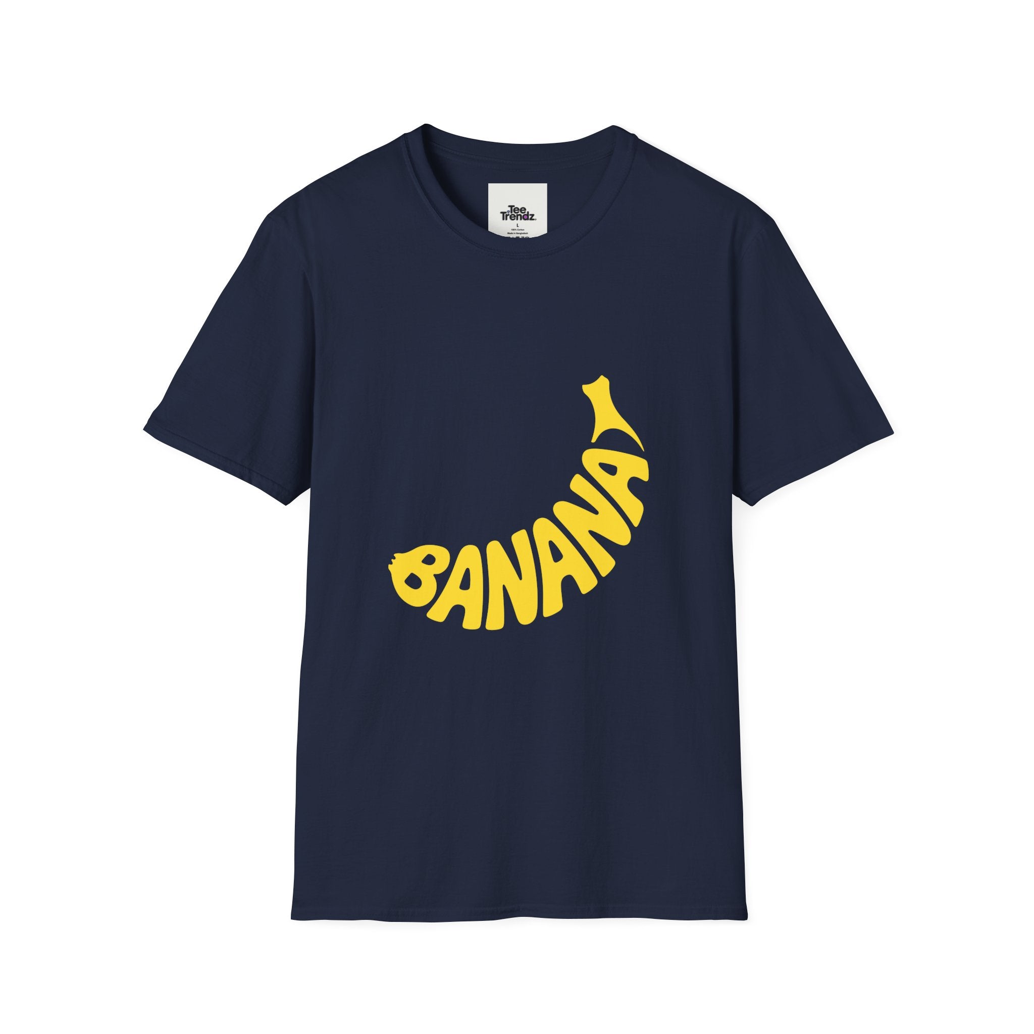 Banana Graphic T-Shirt – Retro Yellow Fruit Logo Tee