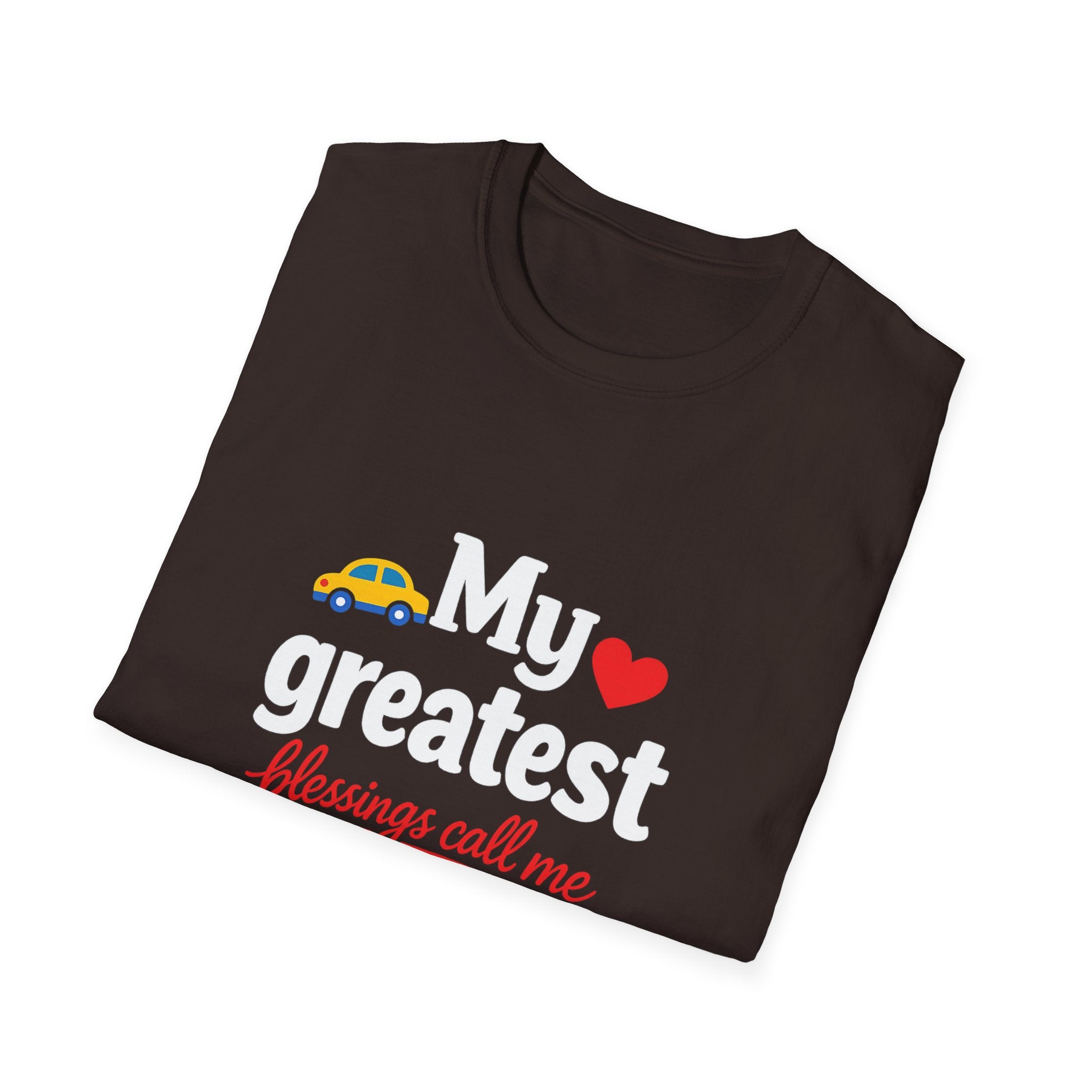 Mom T-Shirt – “My Greatest Blessings Call Me Mom” Cute Family Gift for Mother's Day