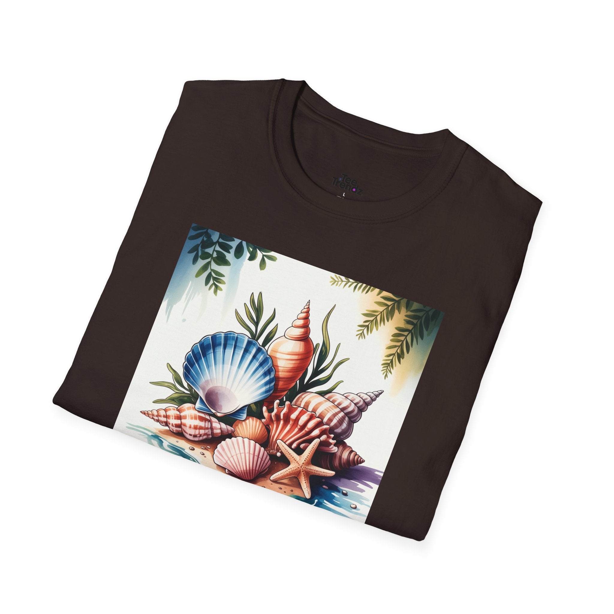 Sea Is Calling T-Shirt — Beach Shells Coastal Graphic Tee