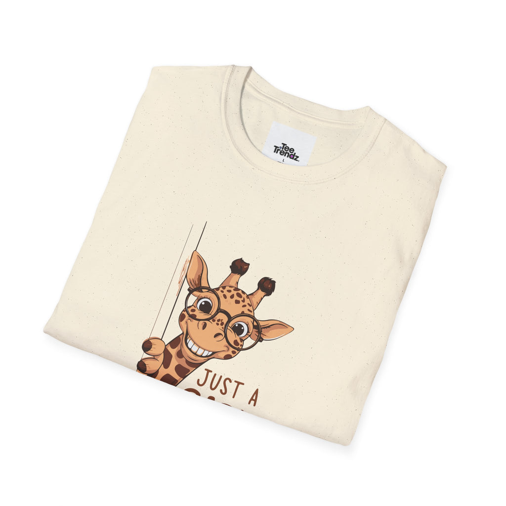 Giraffe Lover Tee — "Just a Girl Who Loves Giraffe" Cute Graphic T-Shirt