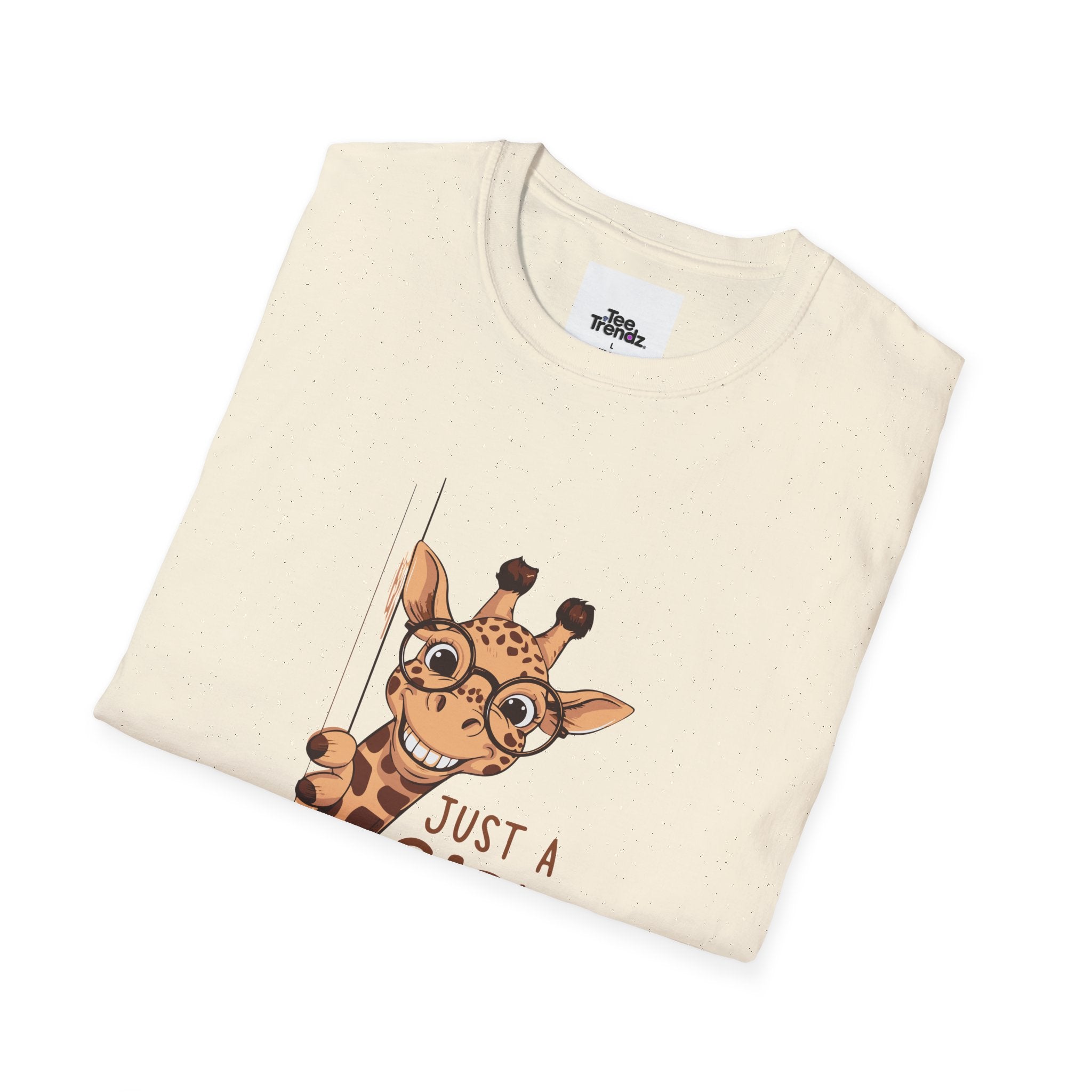 Giraffe Lover Tee — "Just a Girl Who Loves Giraffe" Cute Graphic T-Shirt
