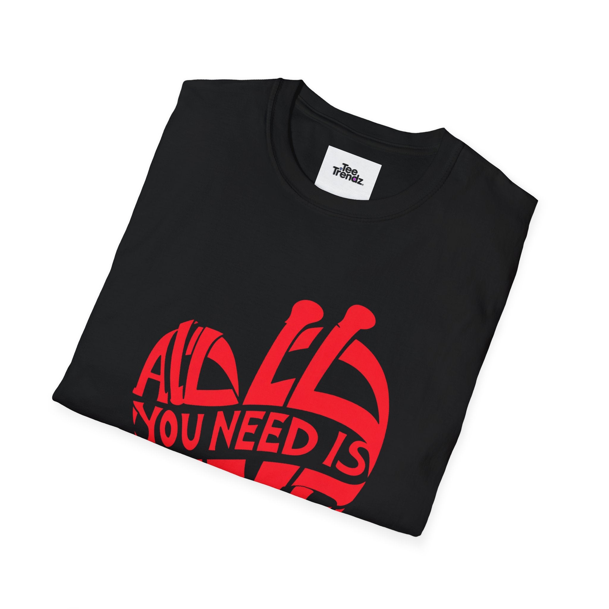 Love Heart T-Shirt — "All You Need Is Love" Retro Graphic