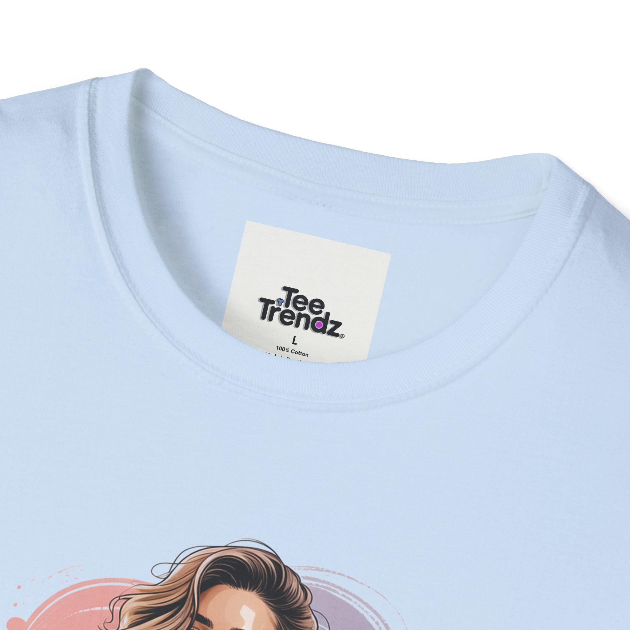 Personalized Portrait T‑Shirt — Custom Name "Cierra Ortega" Tropical Palm Graphic