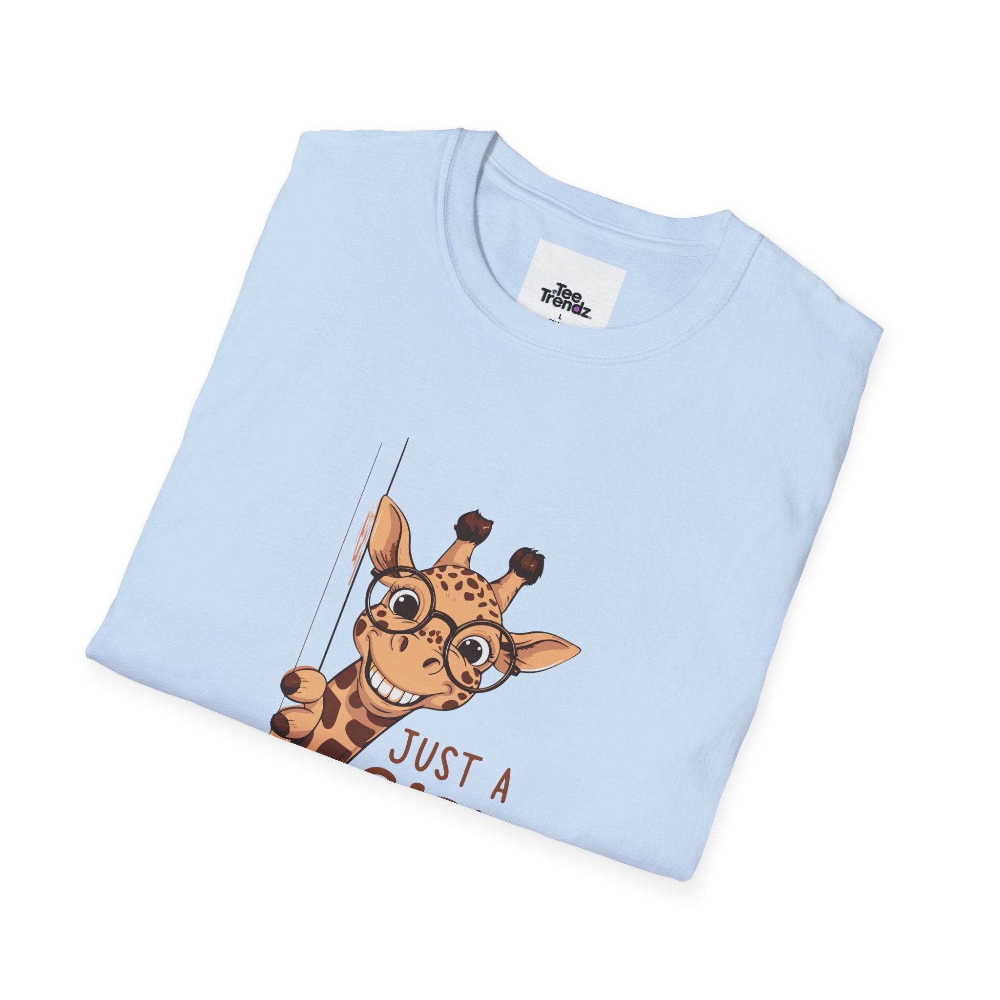 Giraffe Lover Tee — "Just a Girl Who Loves Giraffe" Cute Graphic T-Shirt