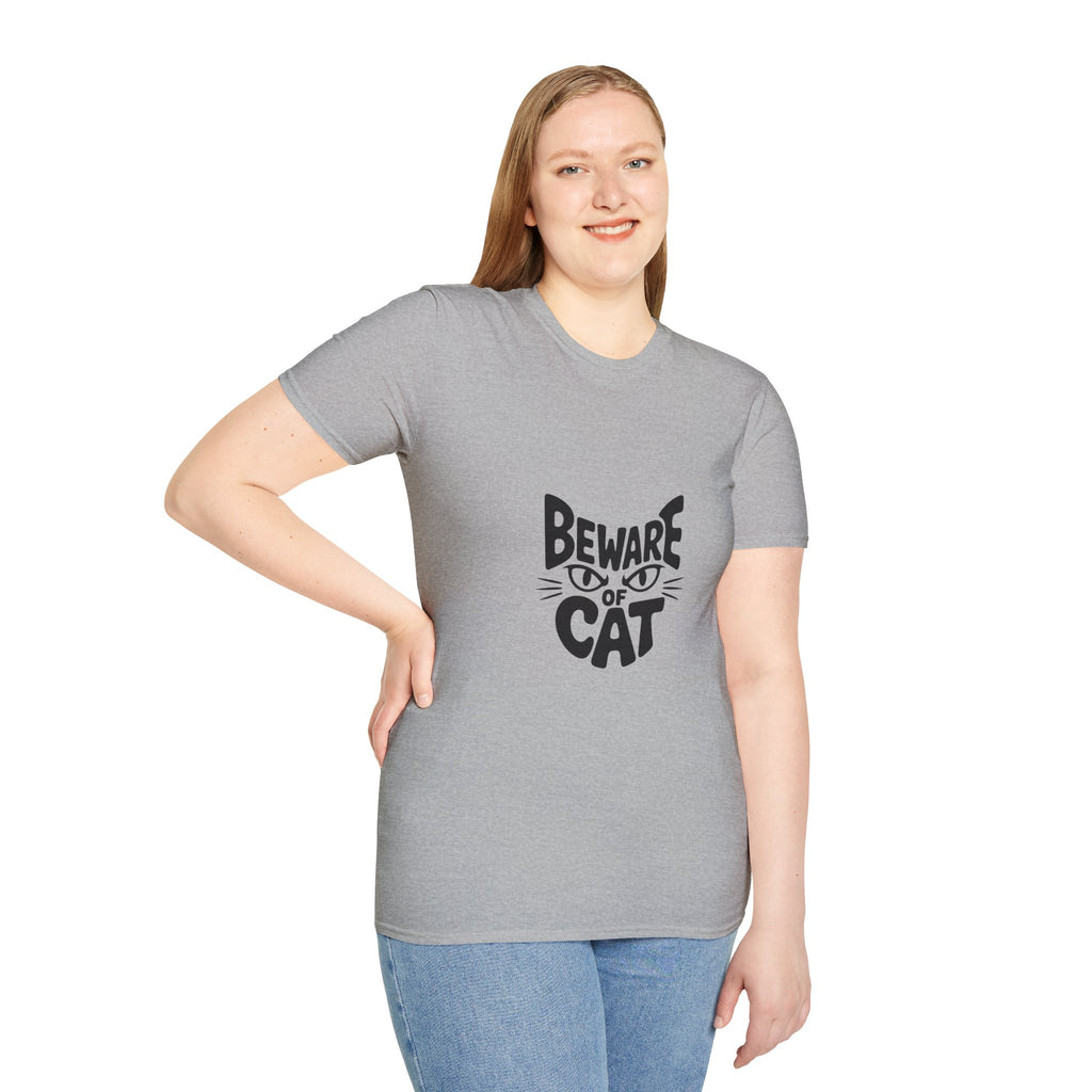 Beware of Cat T-Shirt — Funny Cat Lover Tee