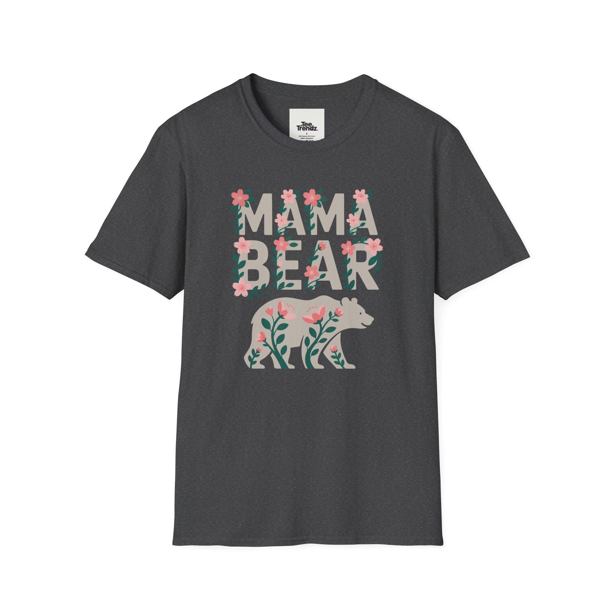 Mama Bear Floral T-Shirt — Mother's Day Mom Tee