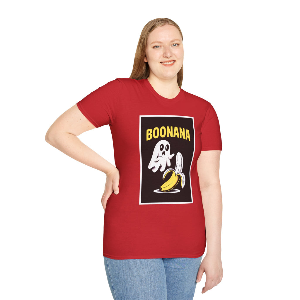 Boonana Ghost Banana Graphic T-Shirt — Funny Halloween Fruit Tee