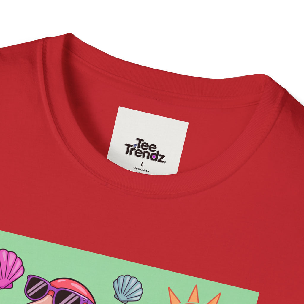 Beach Please Flamingo T-Shirt