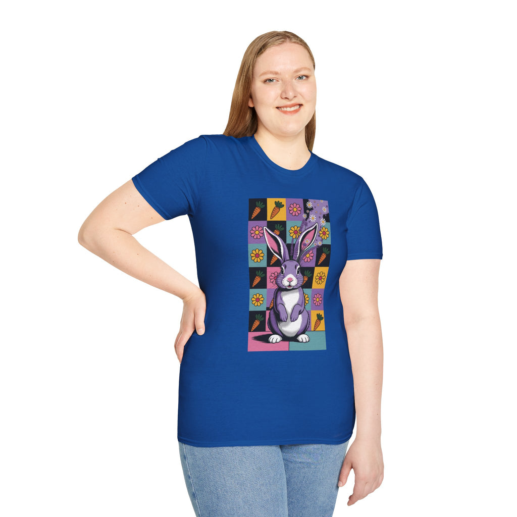 Easter Purple Bunny Art T-Shirt