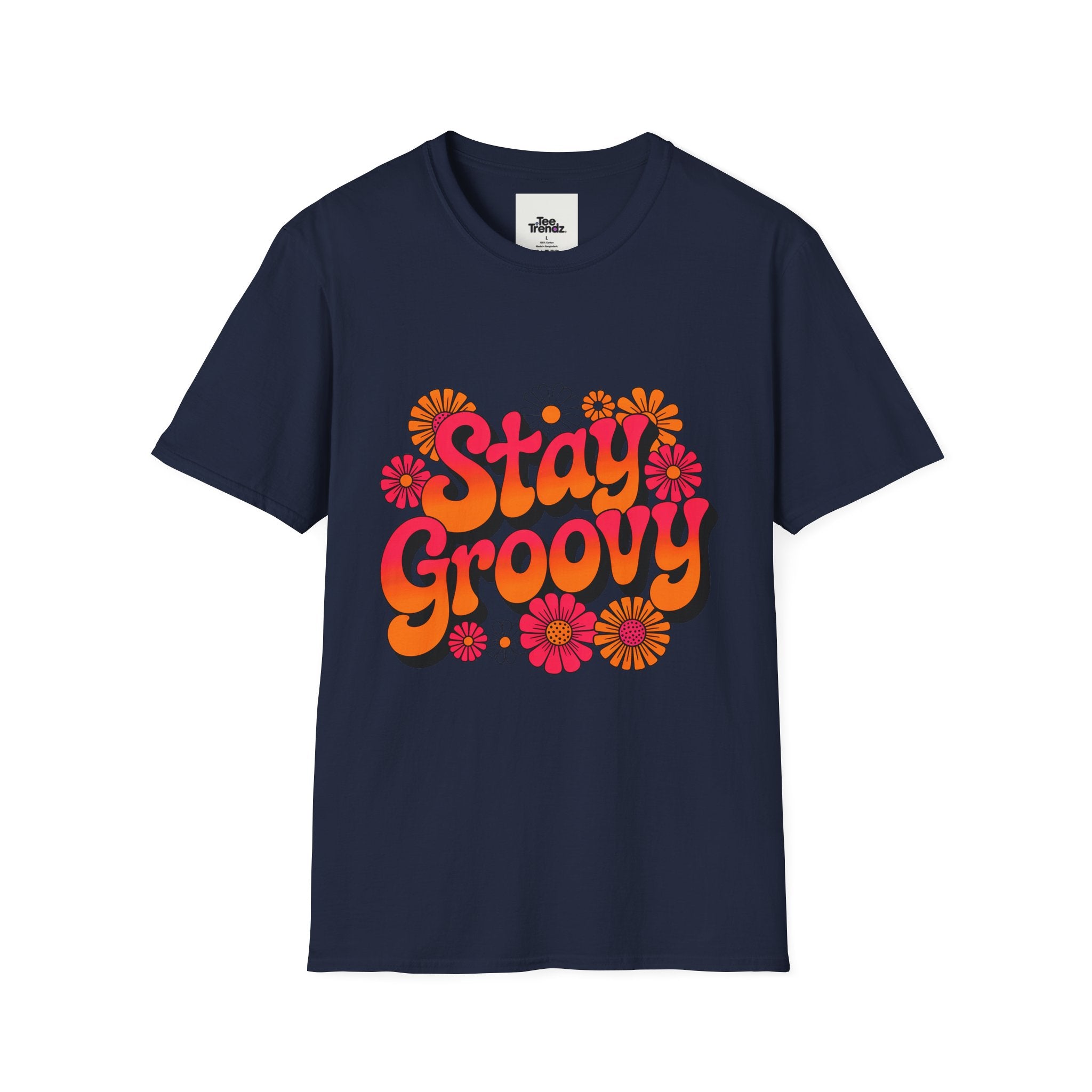 Stay Groovy T-Shirt — Retro 70s Floral Graphic Tee