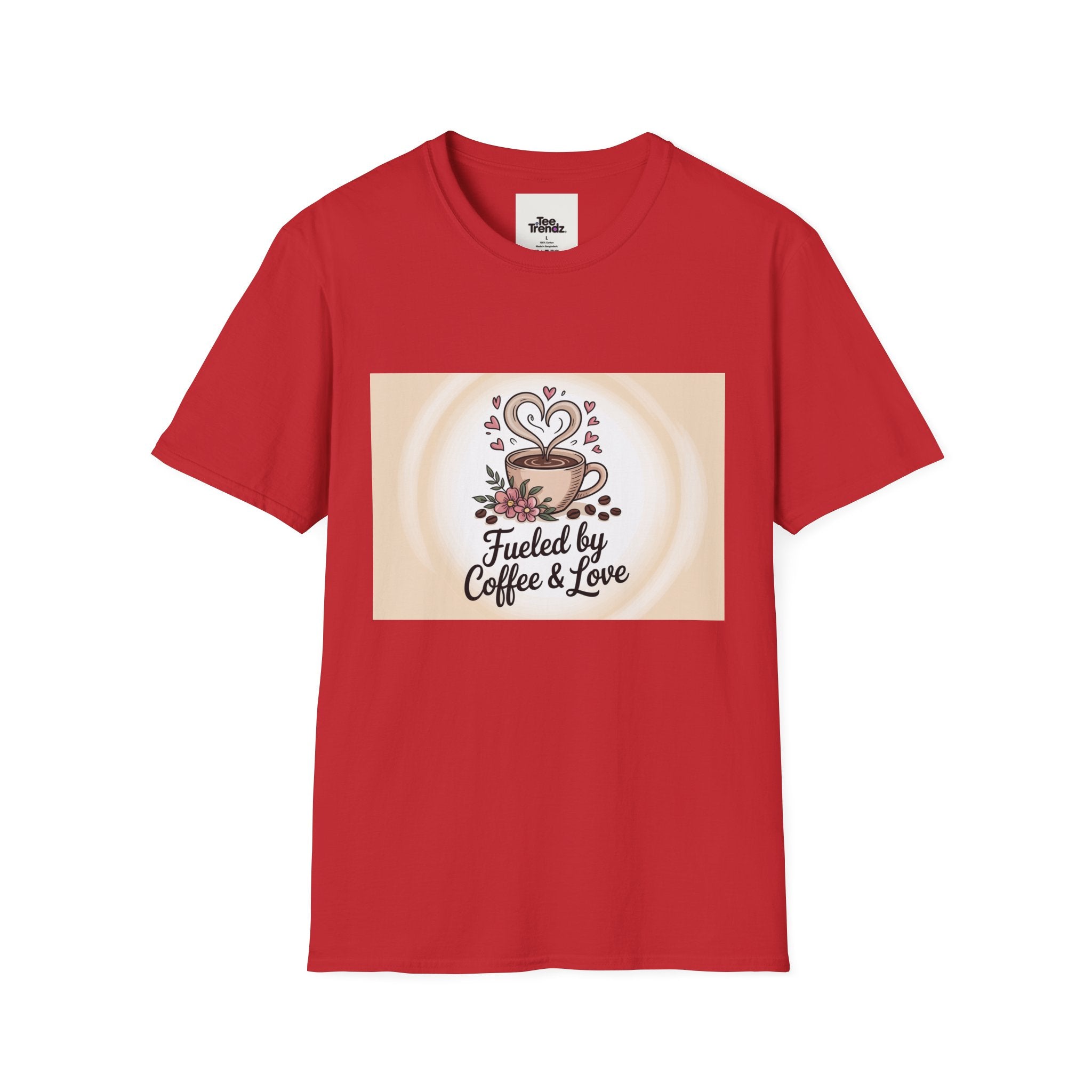 Coffee Lover T-Shirt — "Fueled by Coffee & Love" Graphic Tee