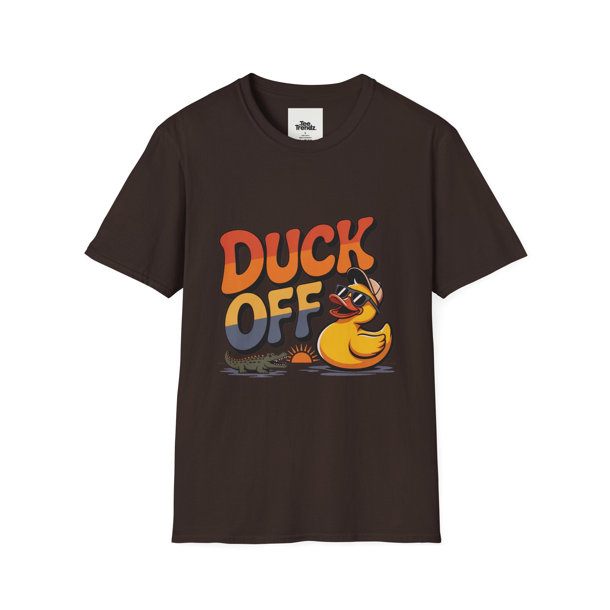 Duck Off Graphic T-Shirt — Funny Rubber Duck Cartoon Tee