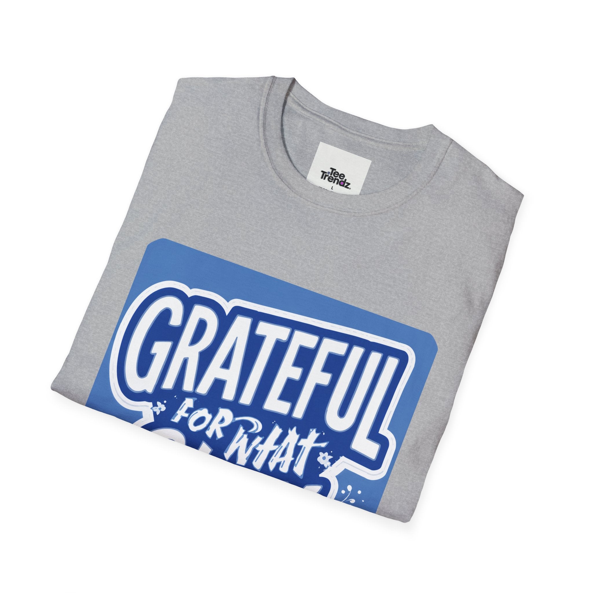 Grateful For What Stays T-Shirt — Positive Gratitude Graphic Tee