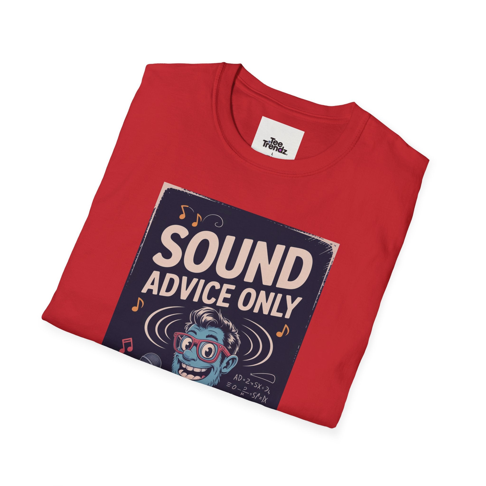 Sound Advice Only T-Shirt — Retro Cartoon Monkey Therapist Graphic Tee