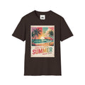 Summer Never Ends T-Shirt – Vintage Beach Sunset Graphic Tee