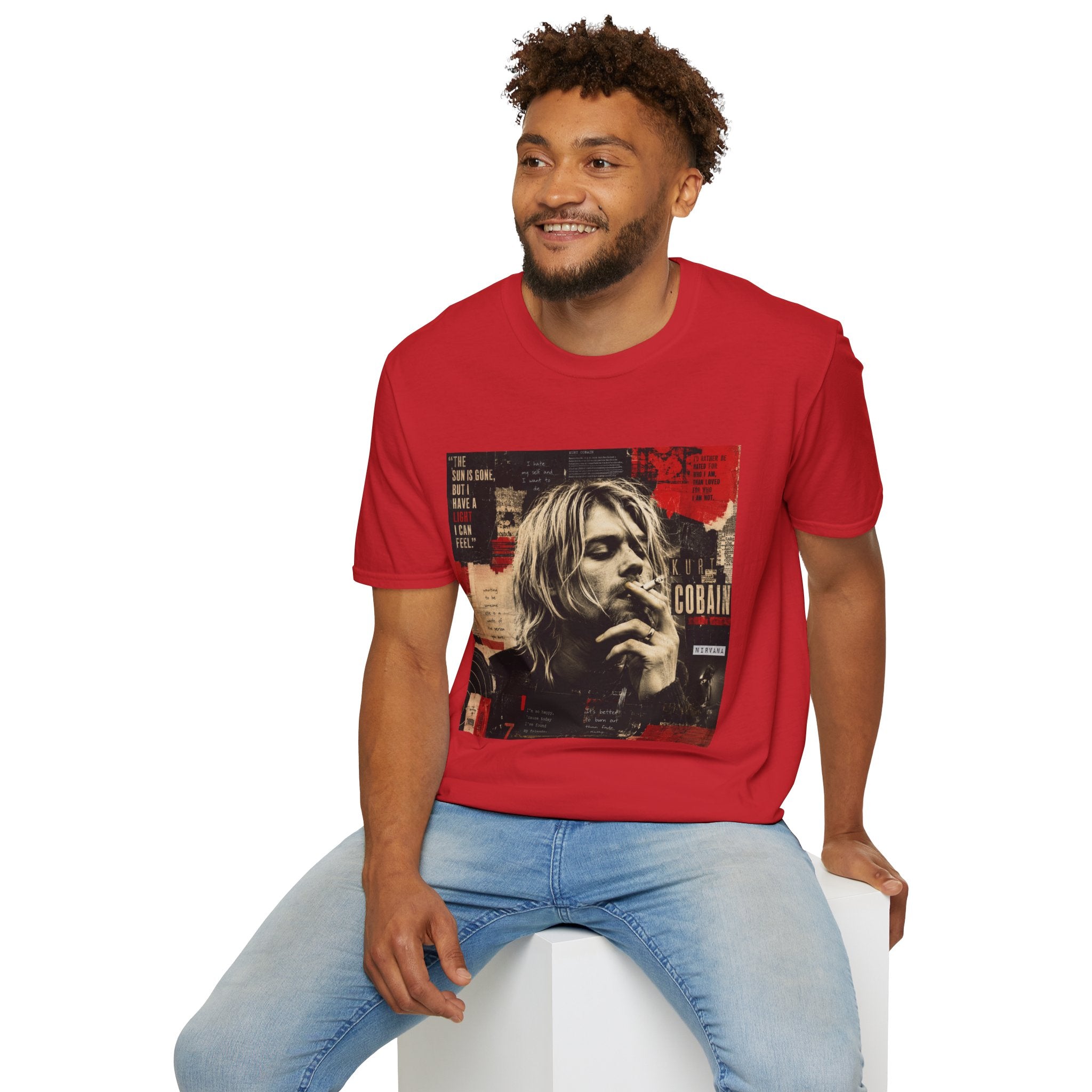 Vintage Grunge Band Portrait T-Shirt