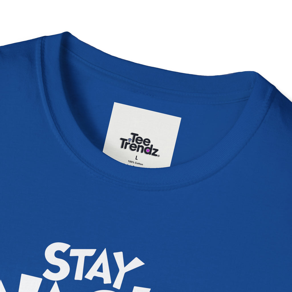 Stay Wacky Bruh T-Shirt — Funny Blue Fuzzy Monster Graphic Tee