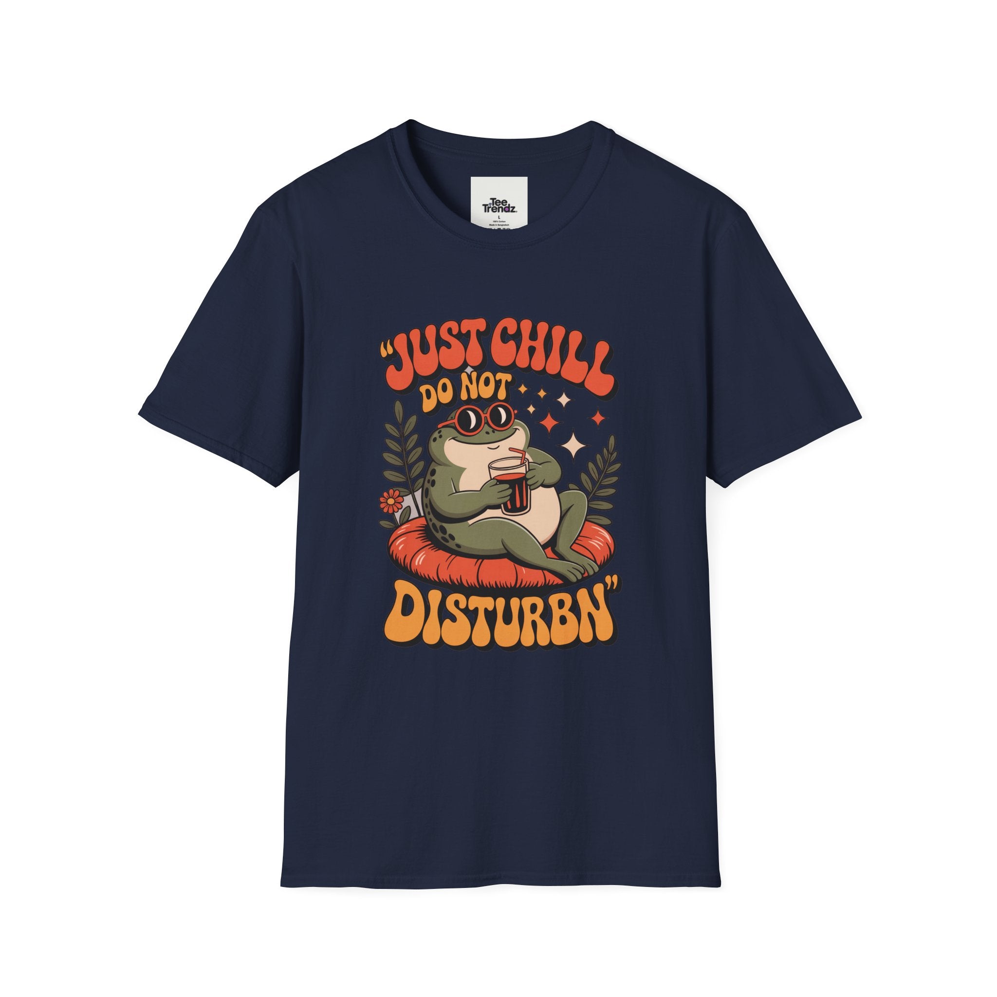 Just Chill Do Not Disturb T-Shirt — Relaxed Frog Graphic Tee