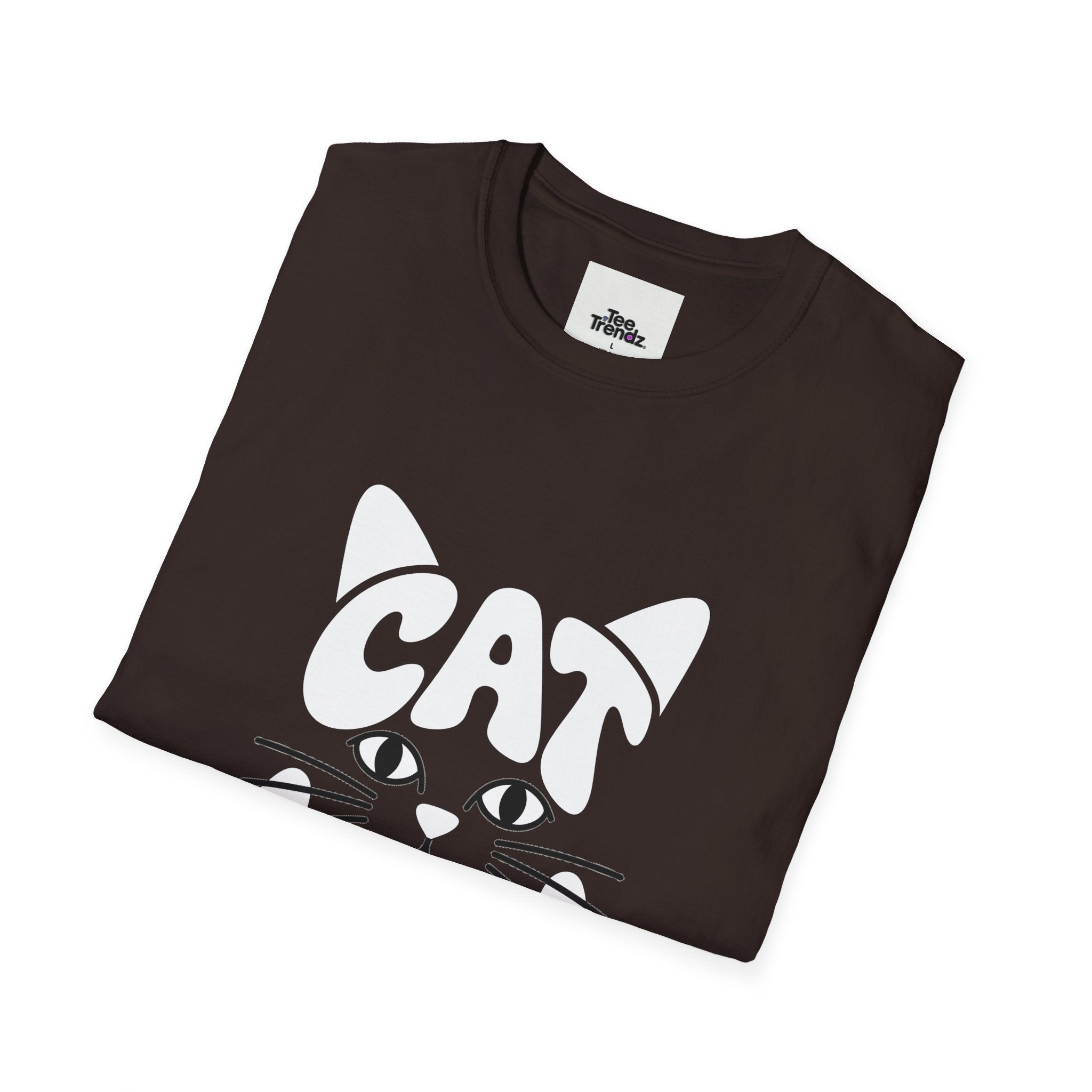 Cat Mum T-Shirt — Cute Purple Cat Face Tee for Cat Moms, Mother’s Day Gift