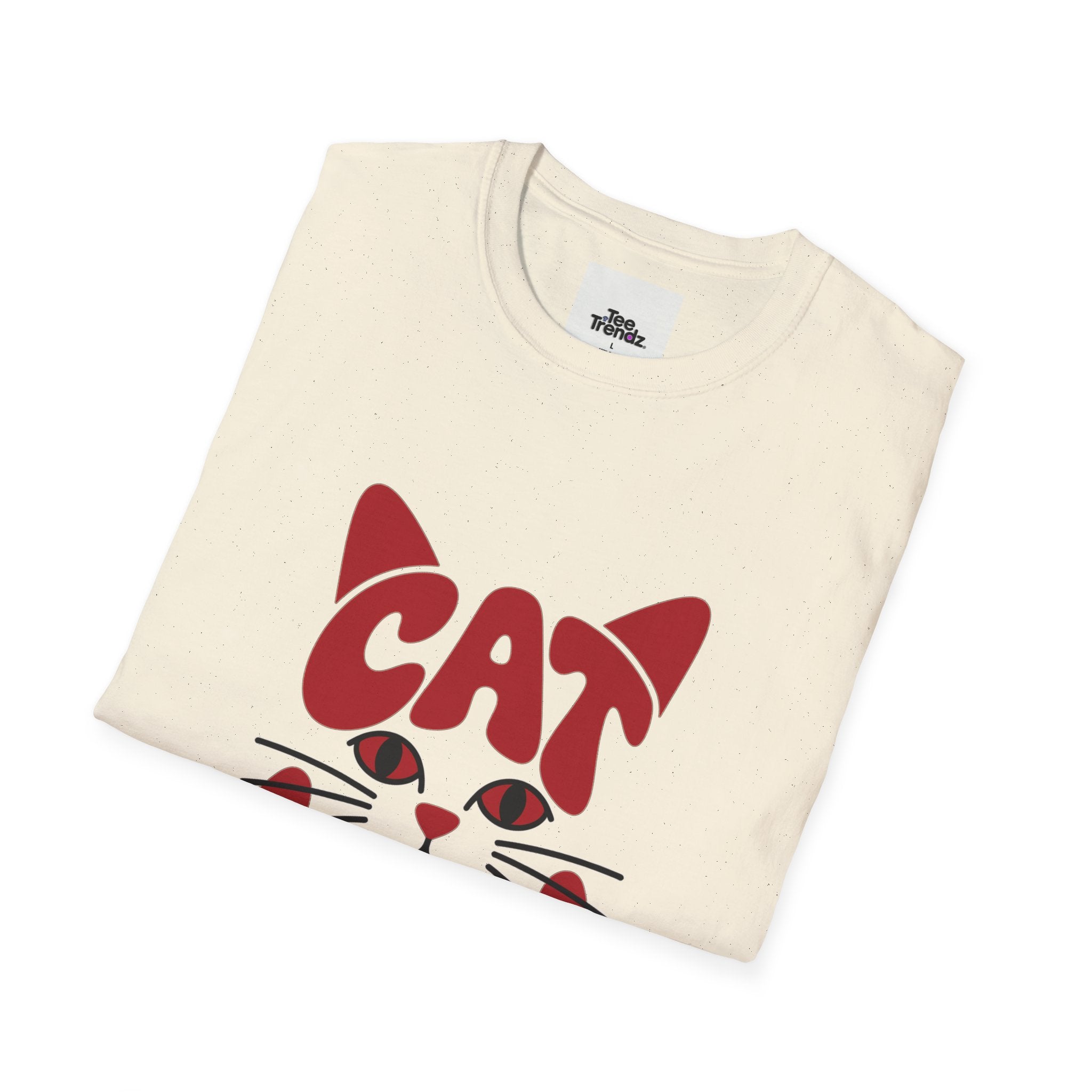 Cat Mum T-Shirt — Cute Purple Cat Face Tee for Cat Moms, Mother’s Day Gift