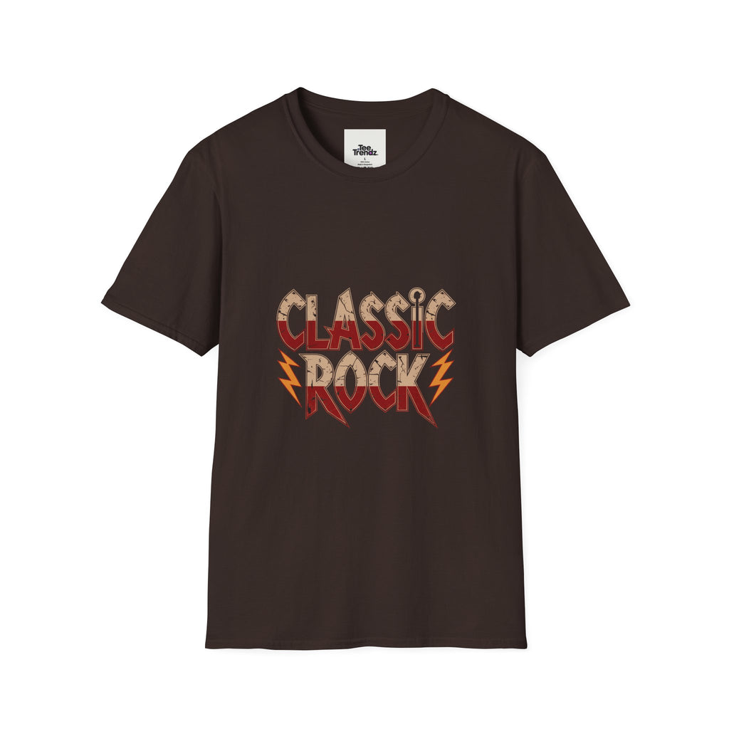 Classic Rock T-Shirt — Retro Lightning Band Tee
