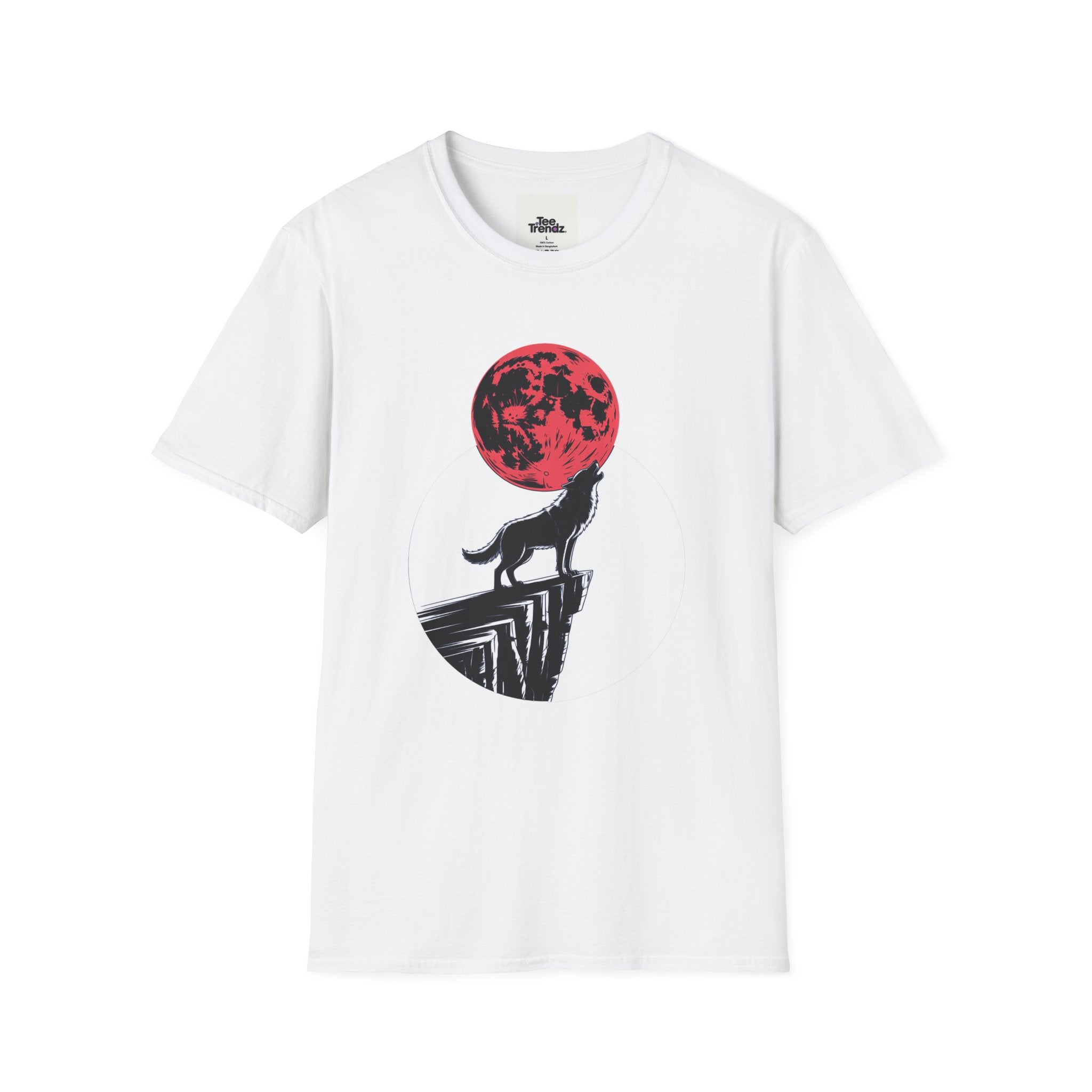 Wolf Howl T-Shirt — Red Moon Graphic Tee
