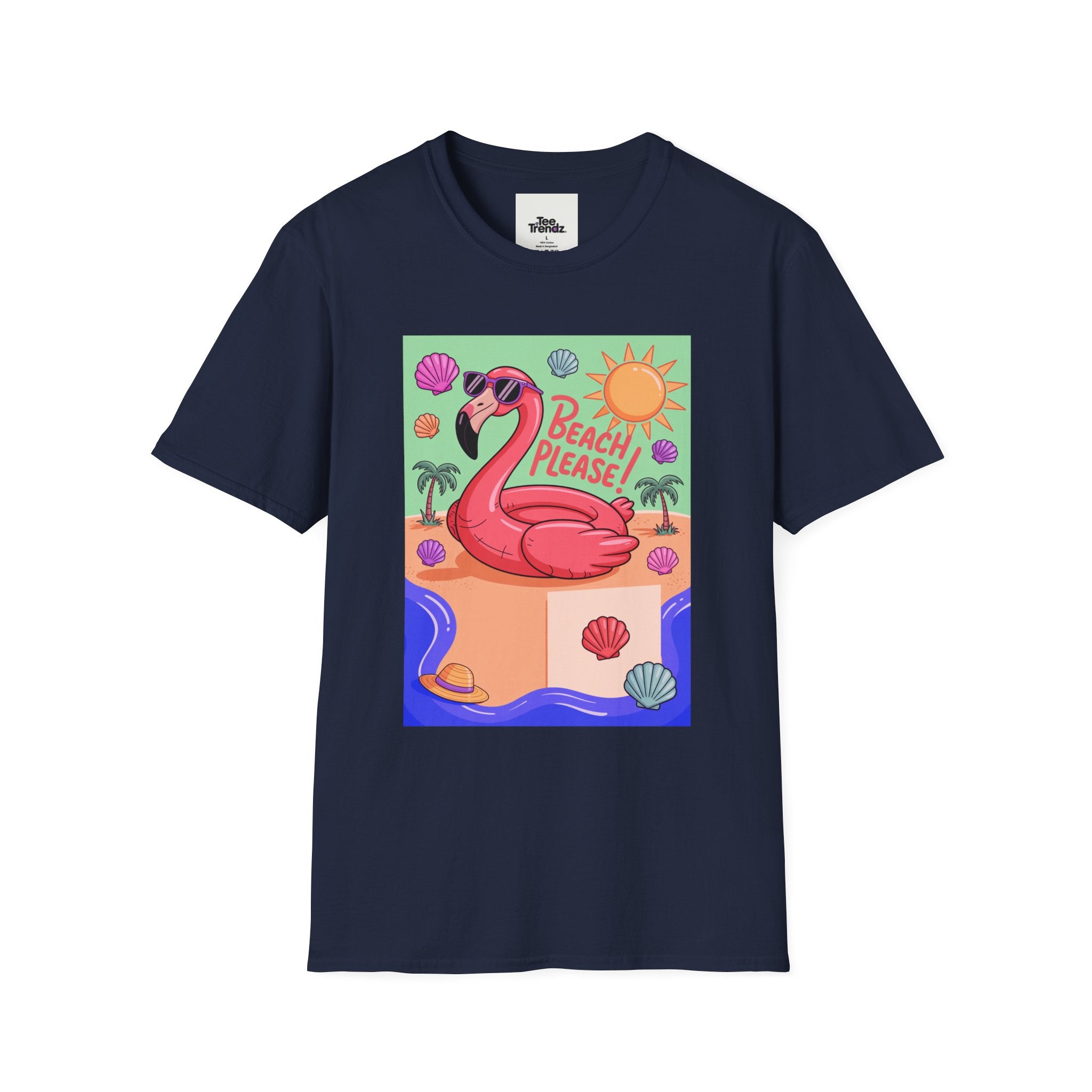 Beach Please Flamingo T-Shirt