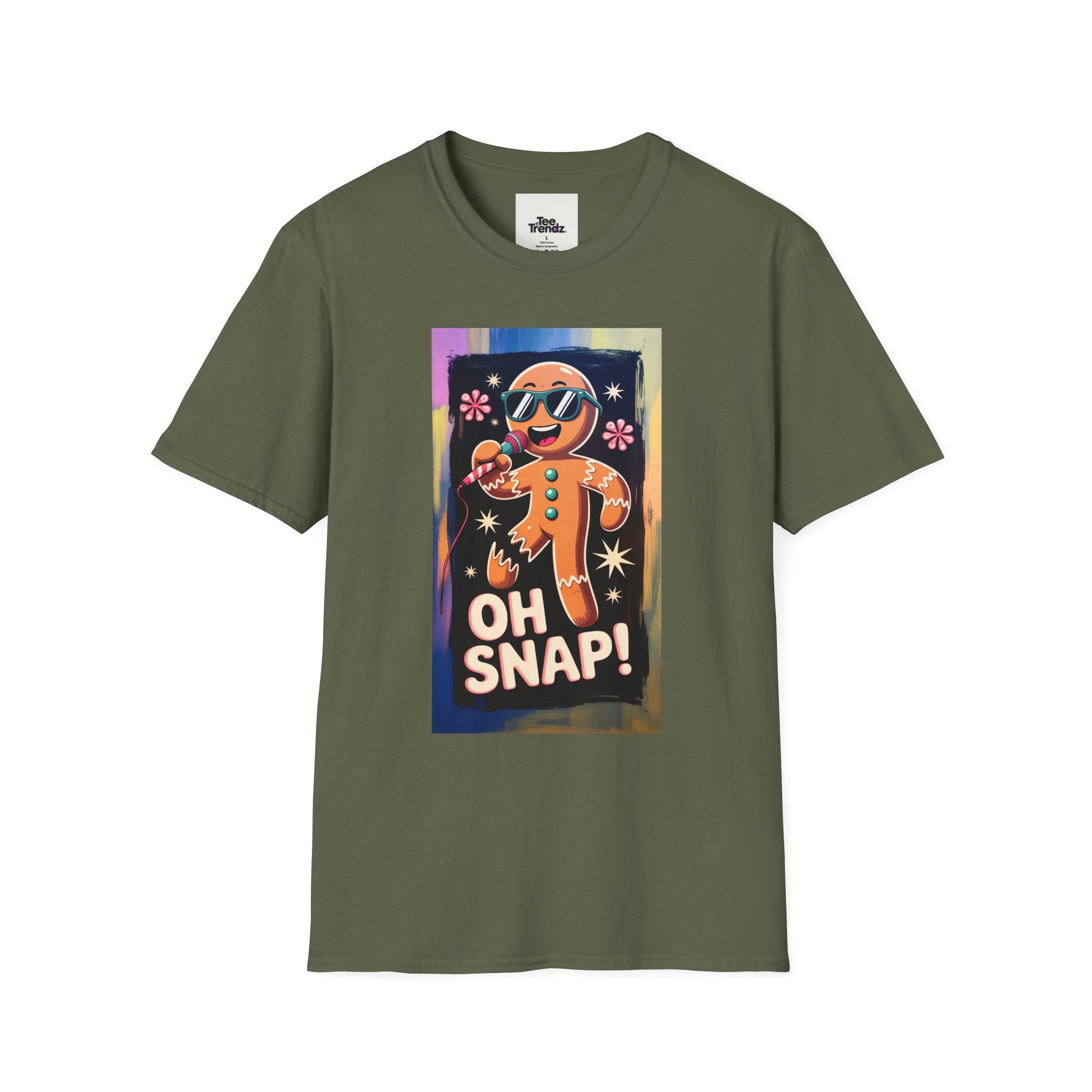 T-Shirt — 'Oh Snap!' Gingerbread Cookie Graphic Tee