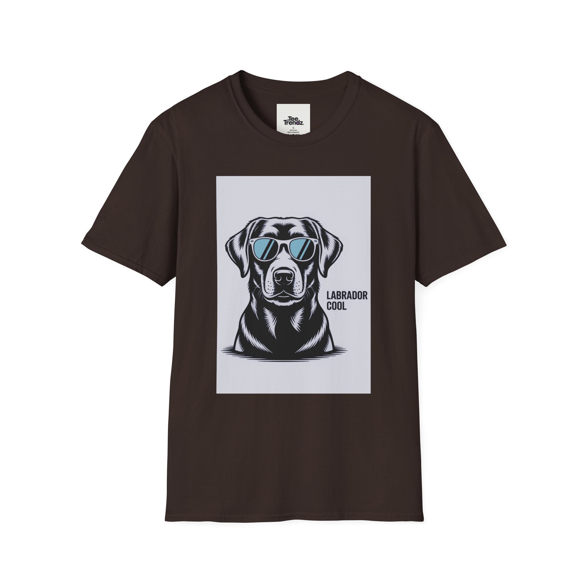 Labrador Cool T-Shirt — Black Lab with Sunglasses Graphic