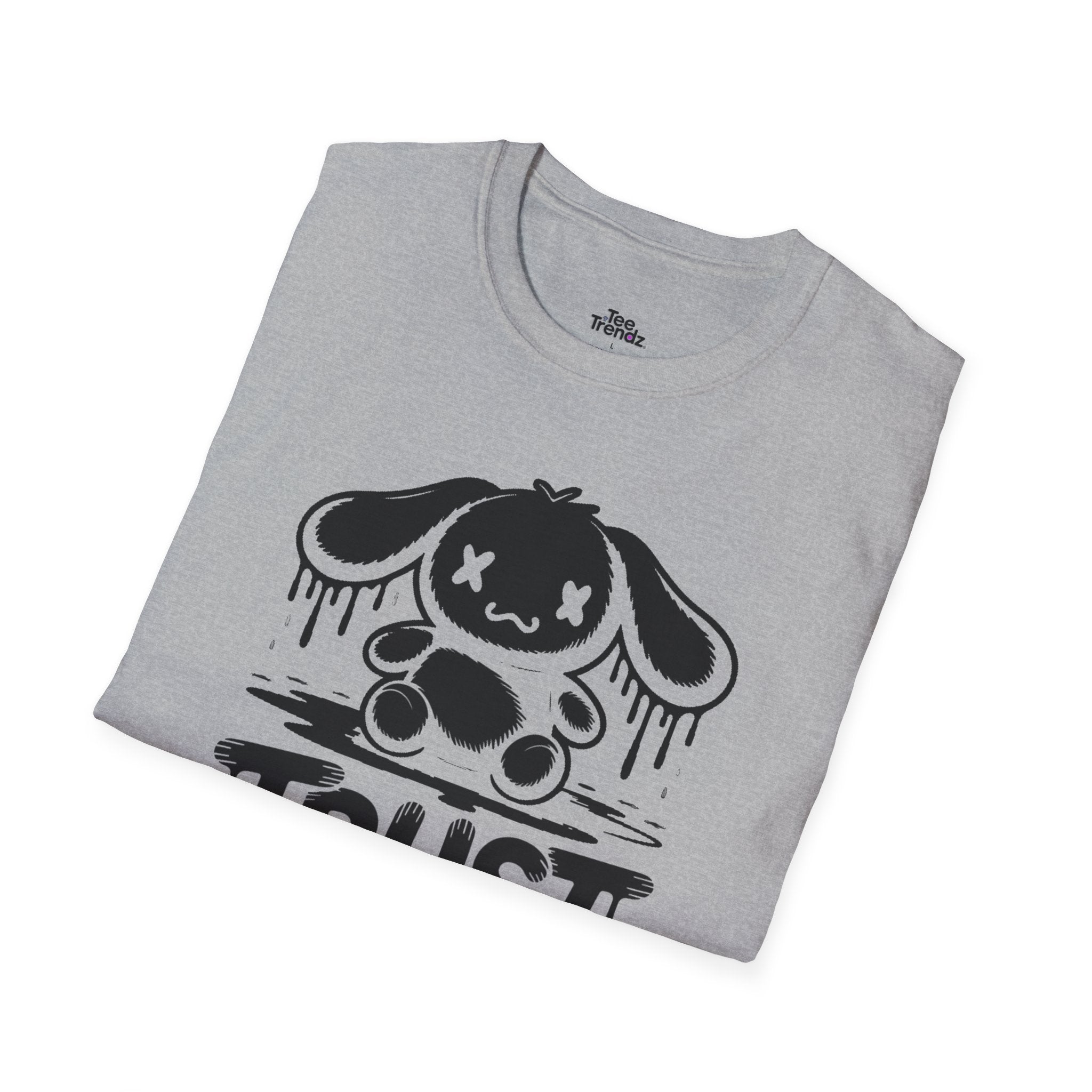Trust Yourself Cute Bunny Graphic Tee — "Trust Yourself" Motivational T-Shirt