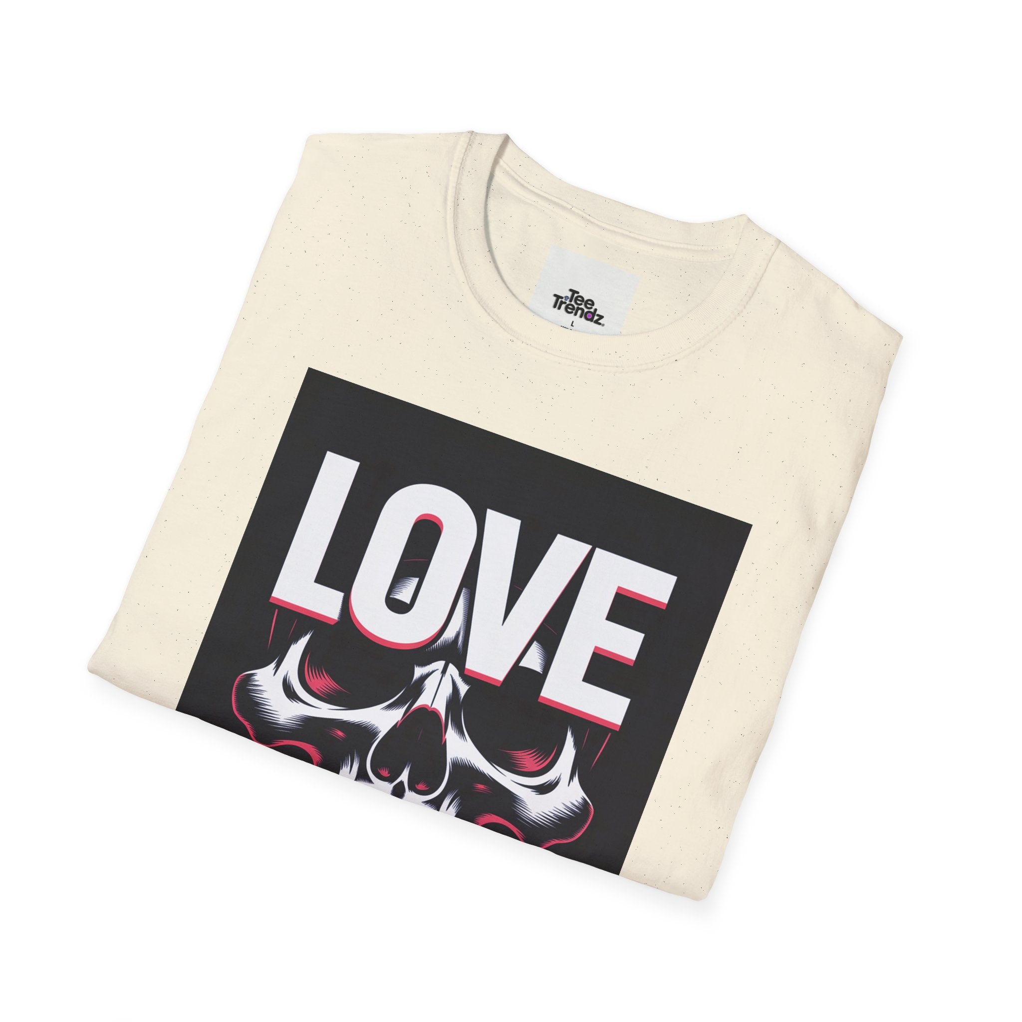 Love You Skull T-Shirt — Gothic Valentine Graphic Tee