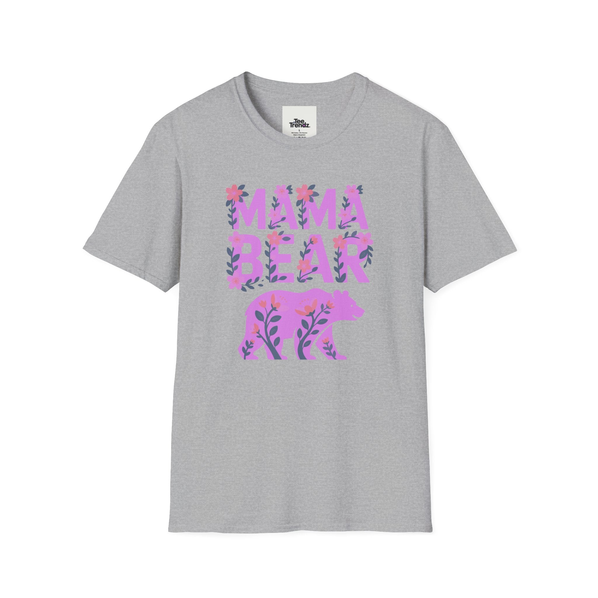 Mama Bear Floral T-Shirt — Mother's Day Mom Tee