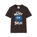 Stay Wacky Bruh T-Shirt — Funny Blue Fuzzy Monster Graphic Tee