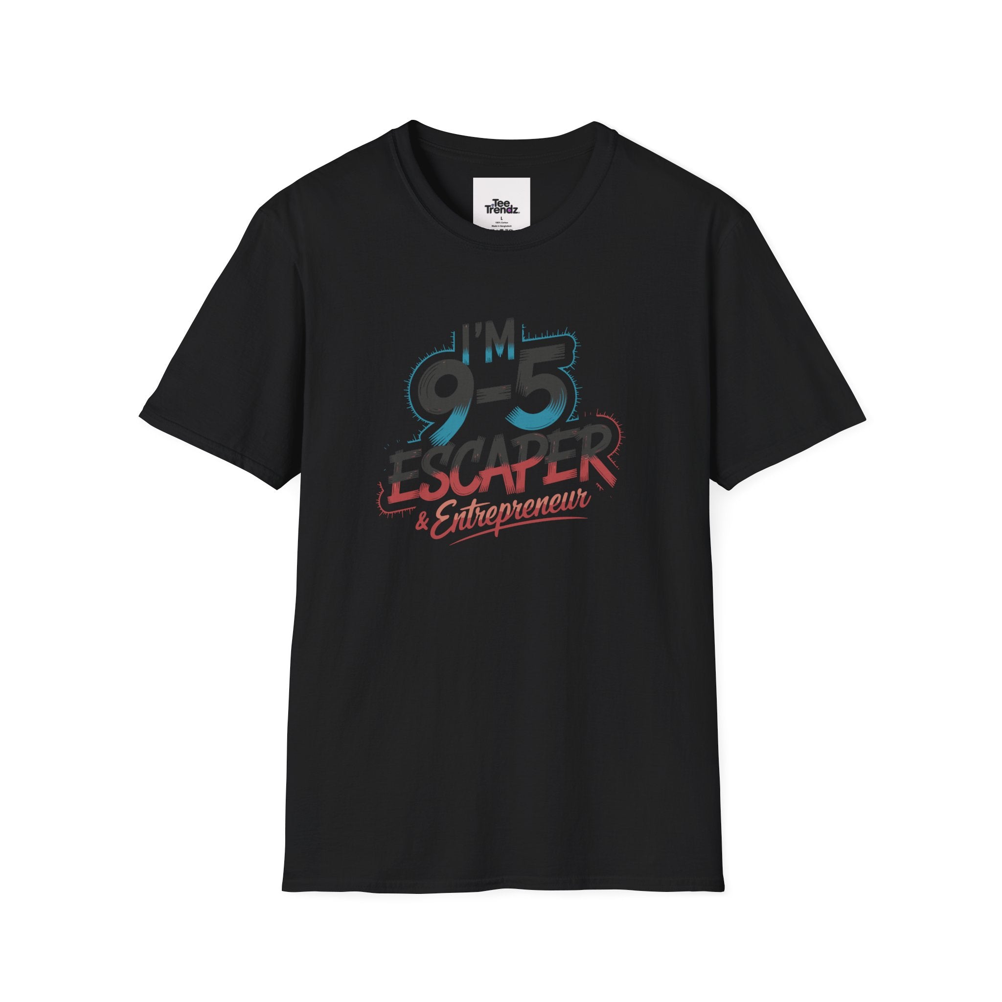T-Shirt — "I'm a 9-5 Escaper & Entrepreneur" Retro Graphic Tee