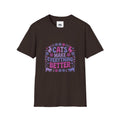 Cats Make Everything Better T-Shirt — Cute Purple Cat Lover Tee