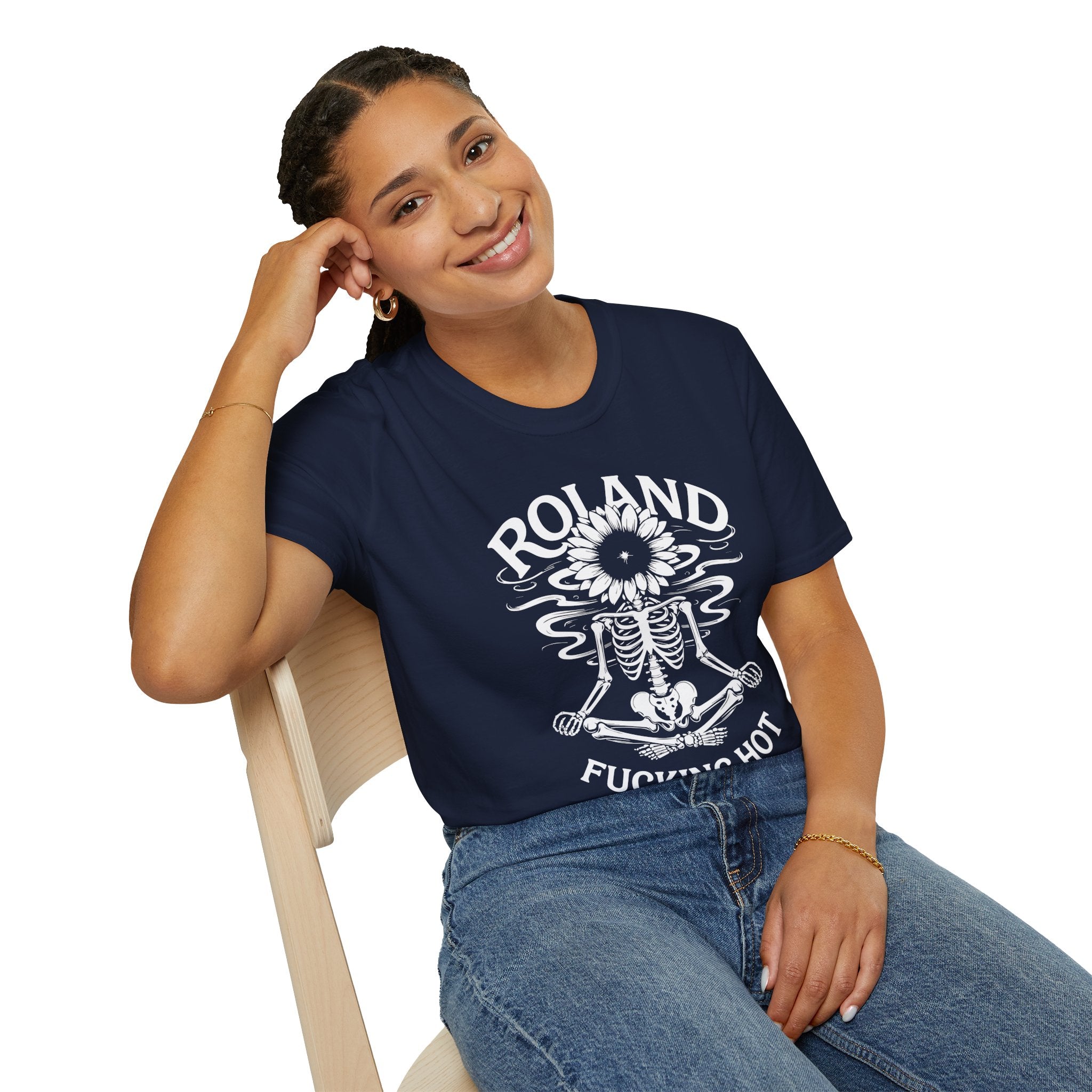 Roland “Fucking Hot” Graphic T-Shirt — Skeleton Sunband Tee