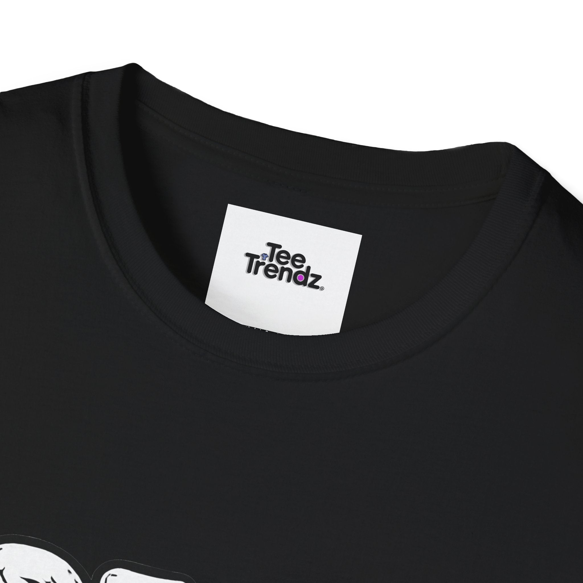 T-Shirt — "Dead But Fine" Gothic Bubble Letter Tee