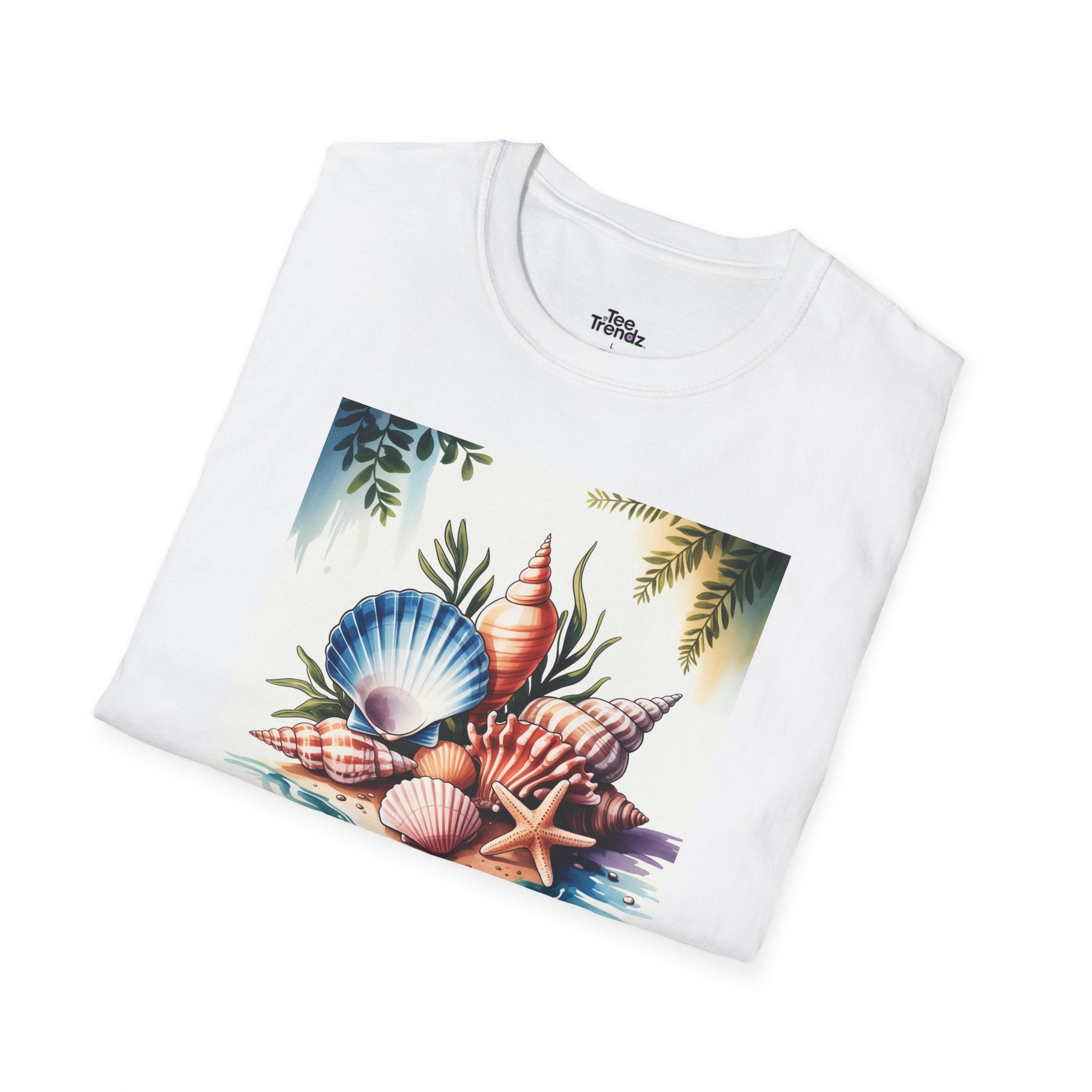Sea Is Calling T-Shirt — Beach Shells Coastal Graphic Tee