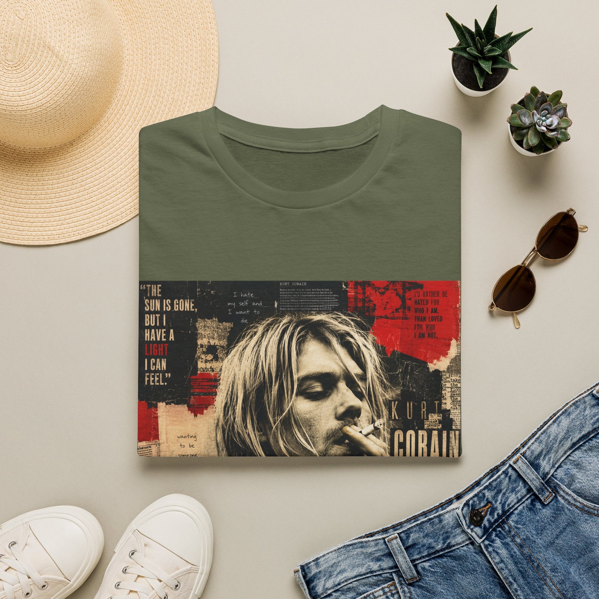 Vintage Grunge Band Portrait T-Shirt