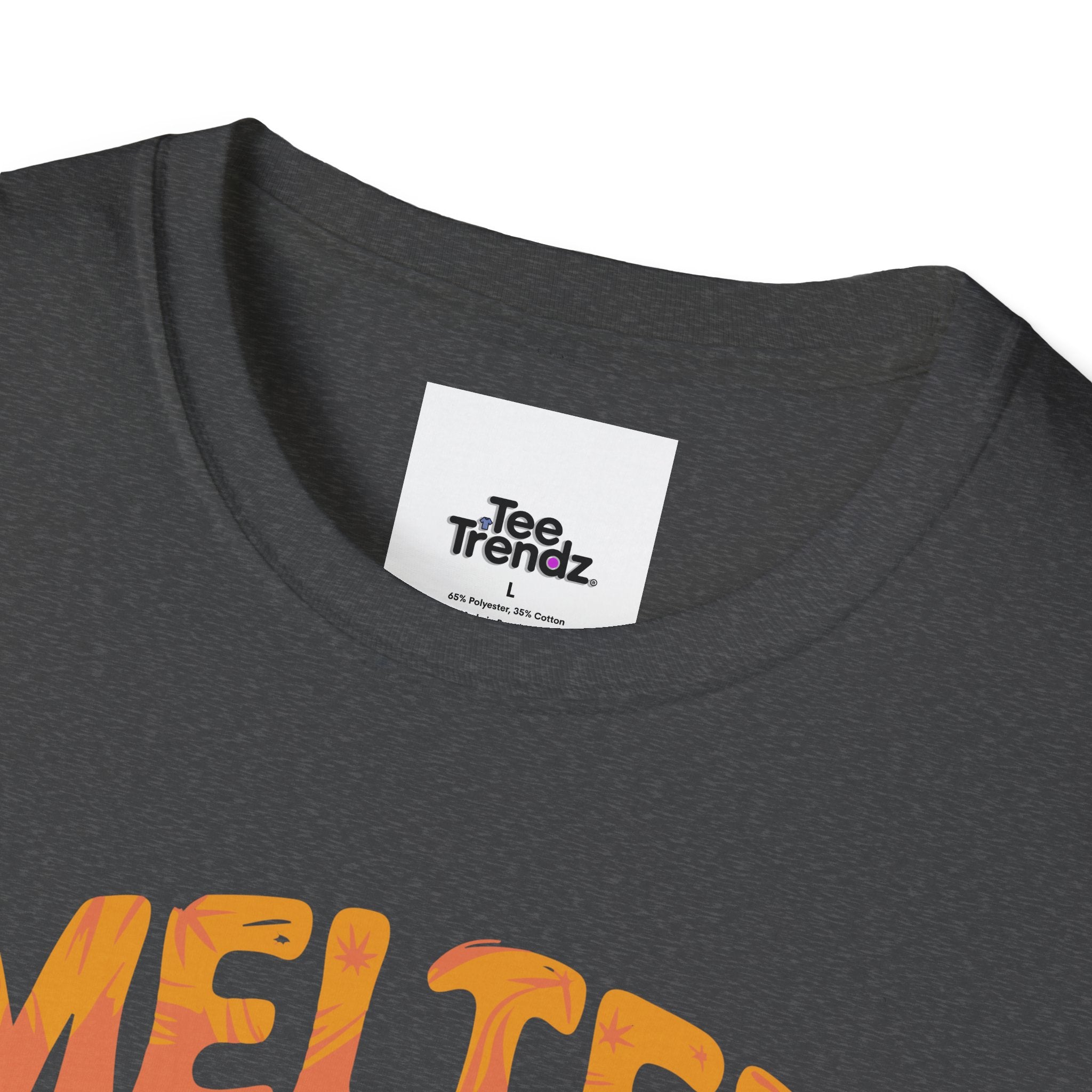 Cat Graphic T-Shirt — "Melted Wear" Retro Moonlit Design
