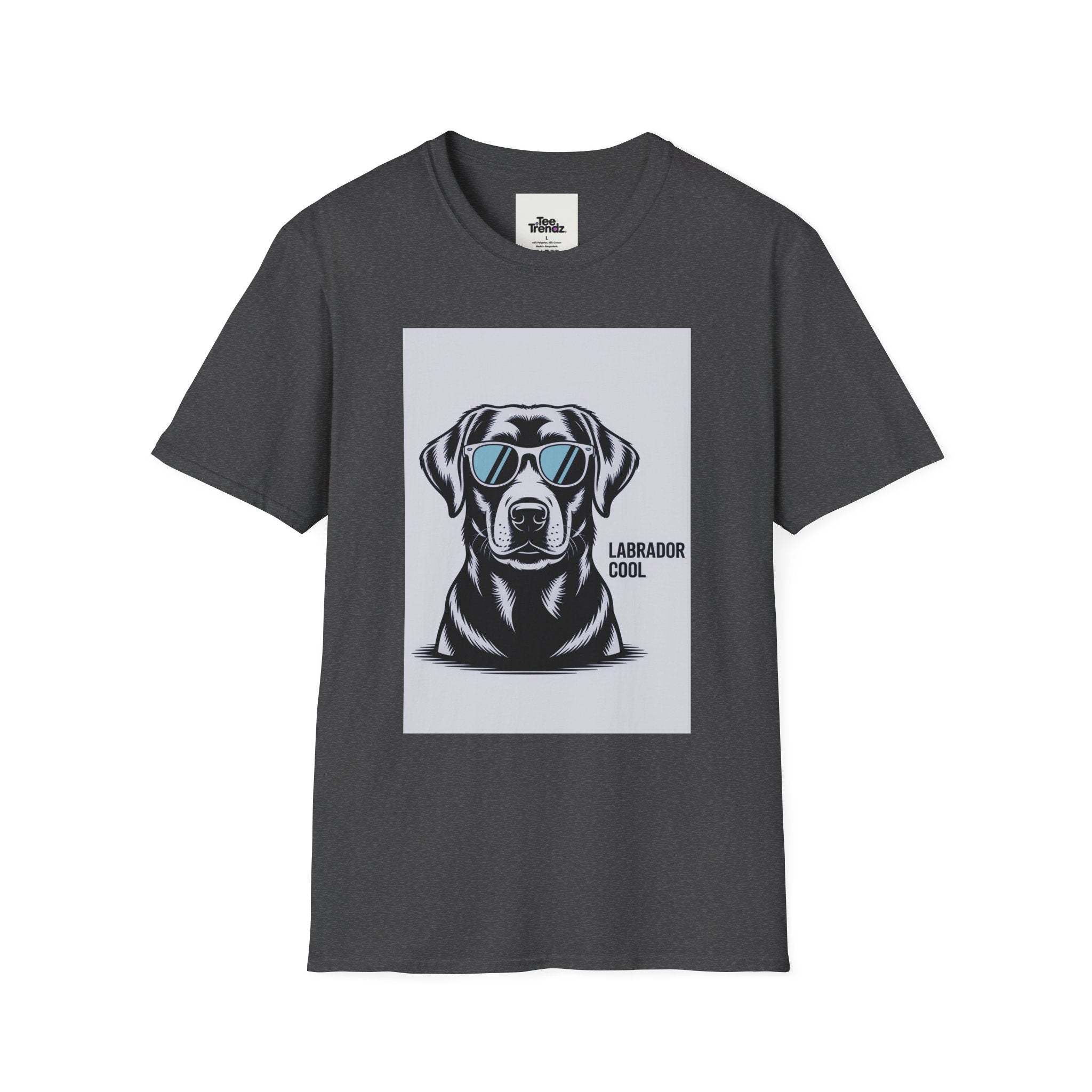 Labrador Cool T-Shirt — Black Lab with Sunglasses Graphic