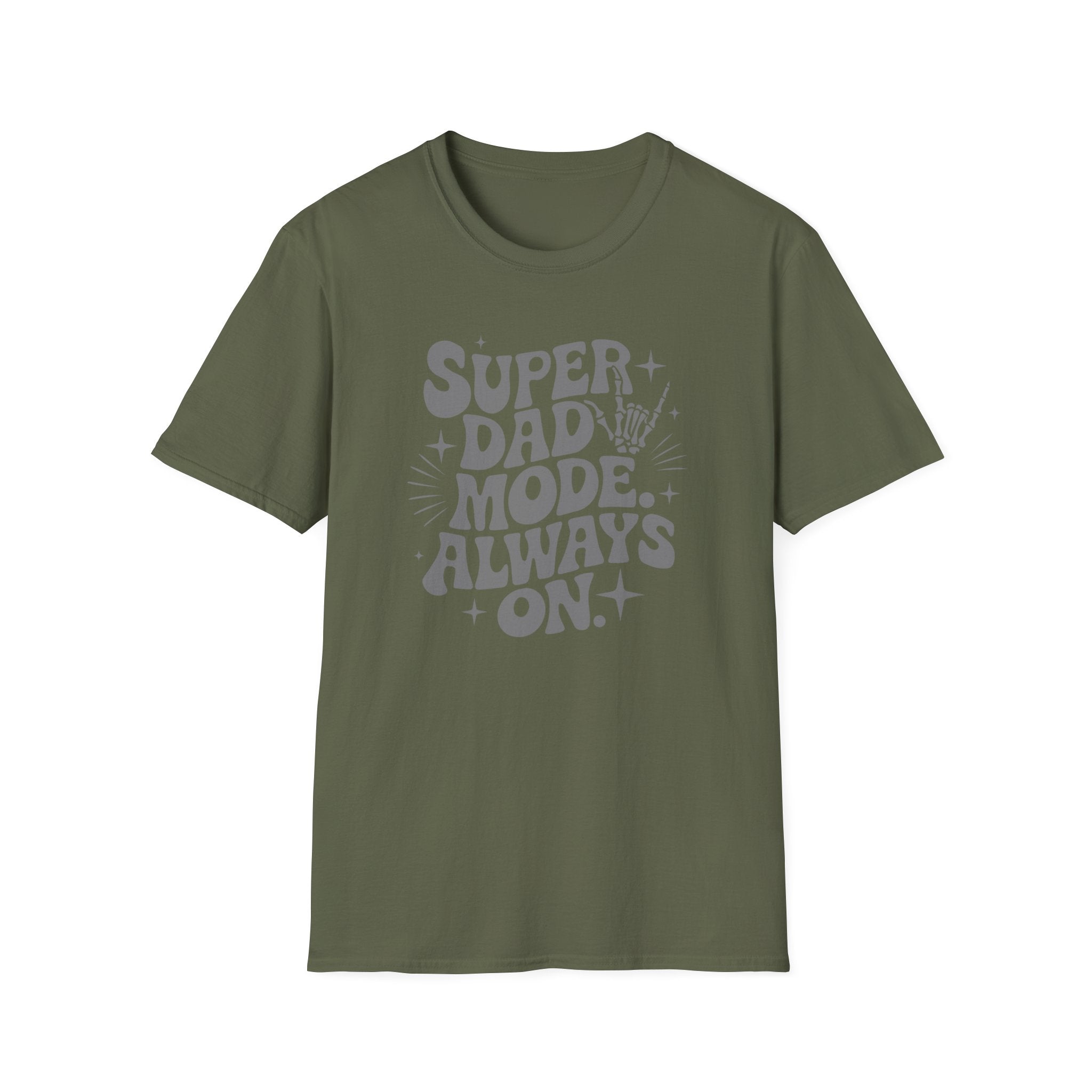 Super Dad Mode Always On T-Shirt — Fathers Day Graphic Tee